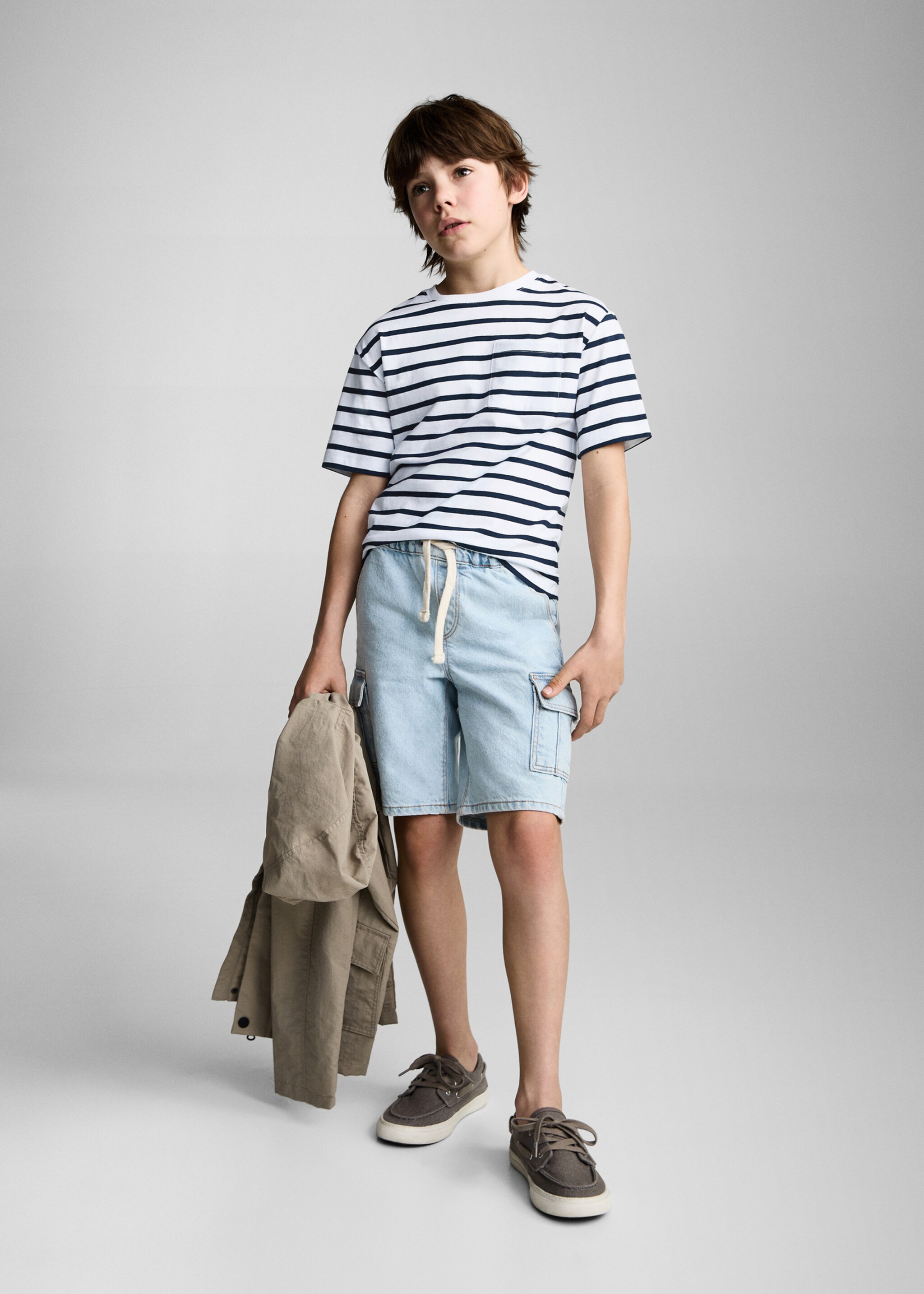 Striped cotton T-shirt - General plane