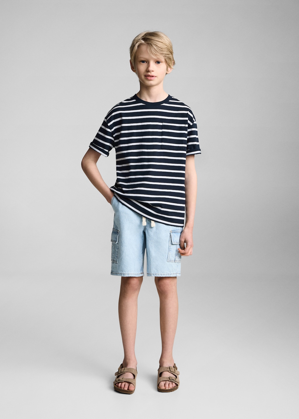 Striped cotton T-shirt