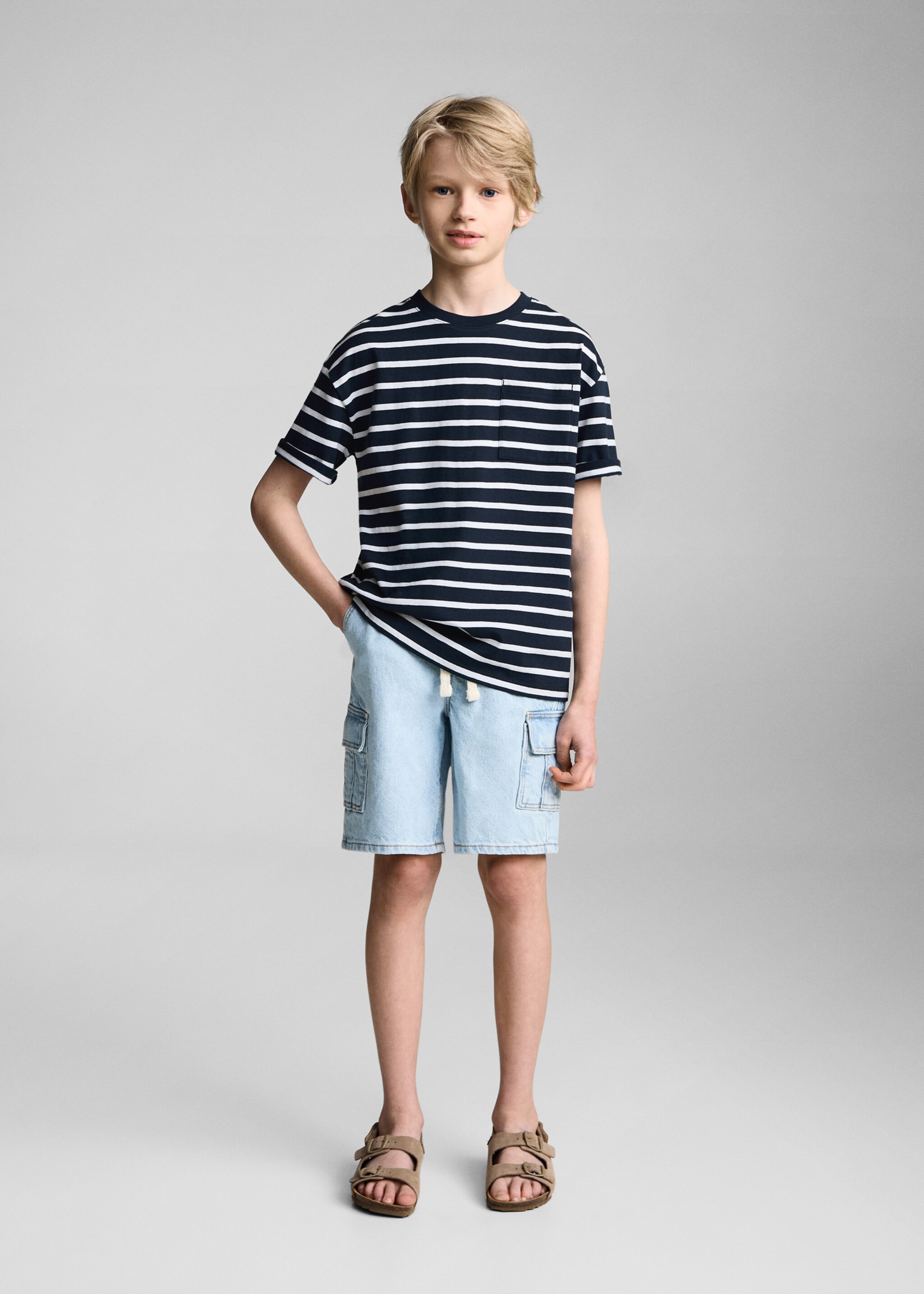 Striped cotton T-shirt - General plane