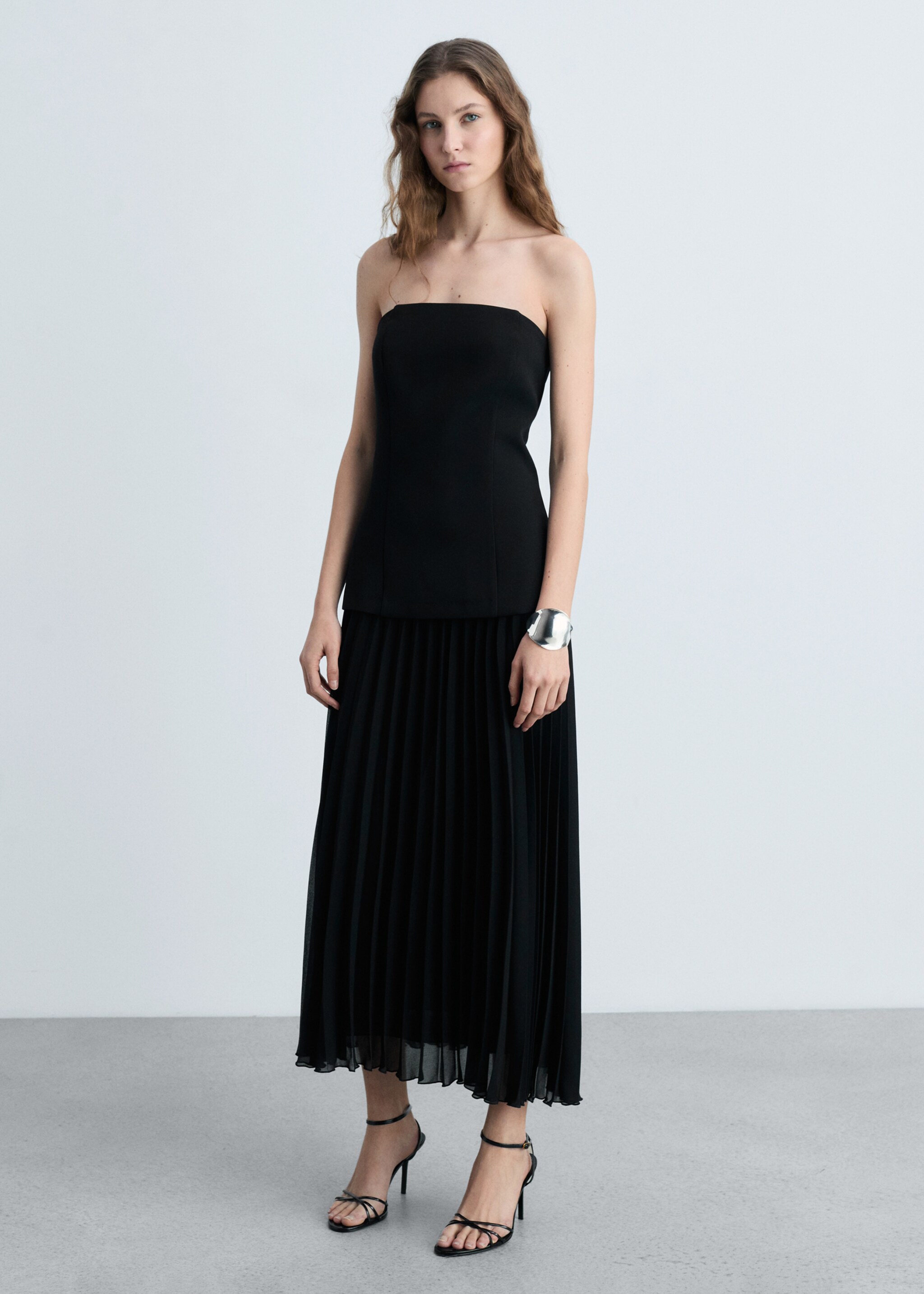 Combined strapless dress - General plane