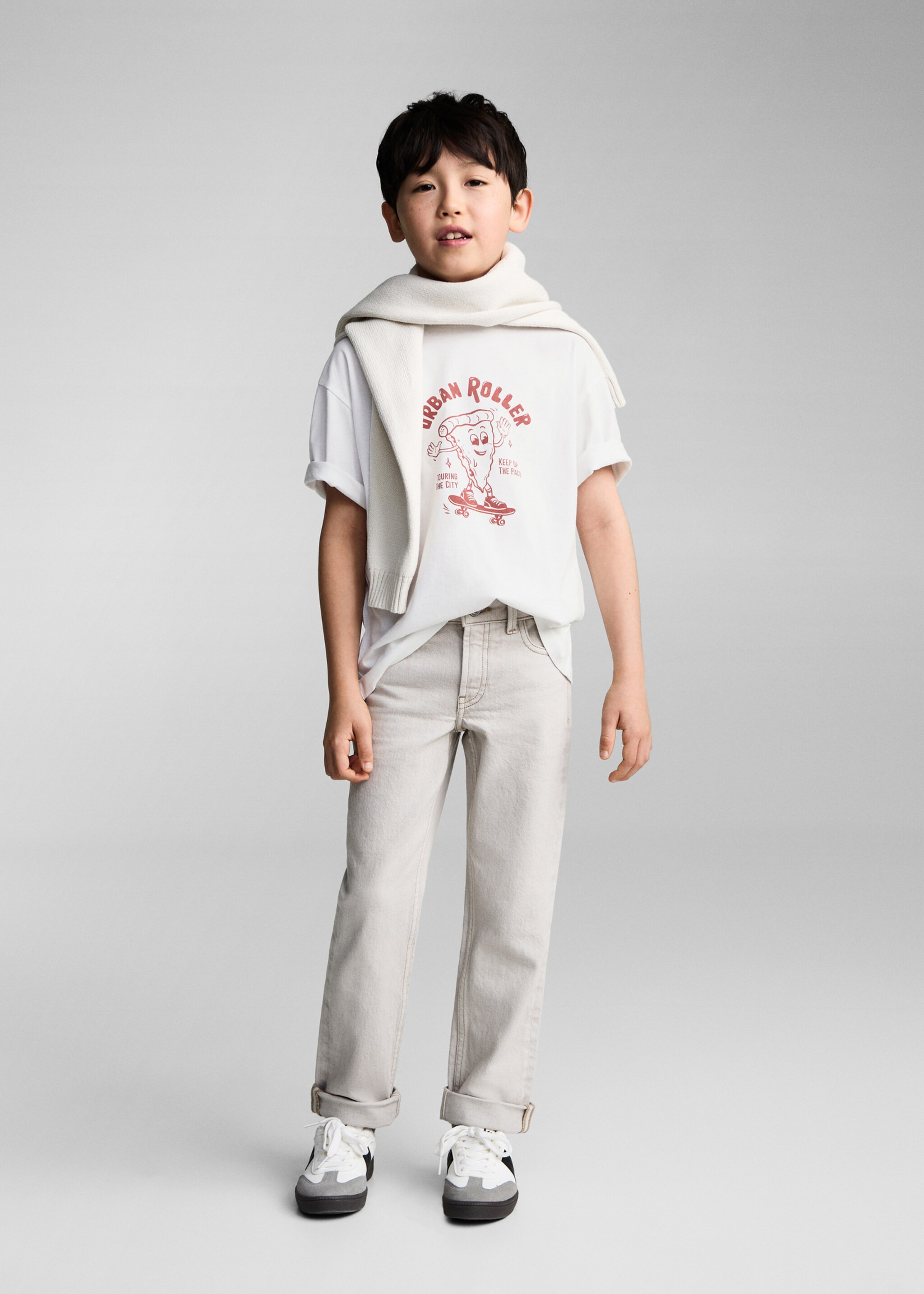 Printed cotton-blend t-shirt - General plane