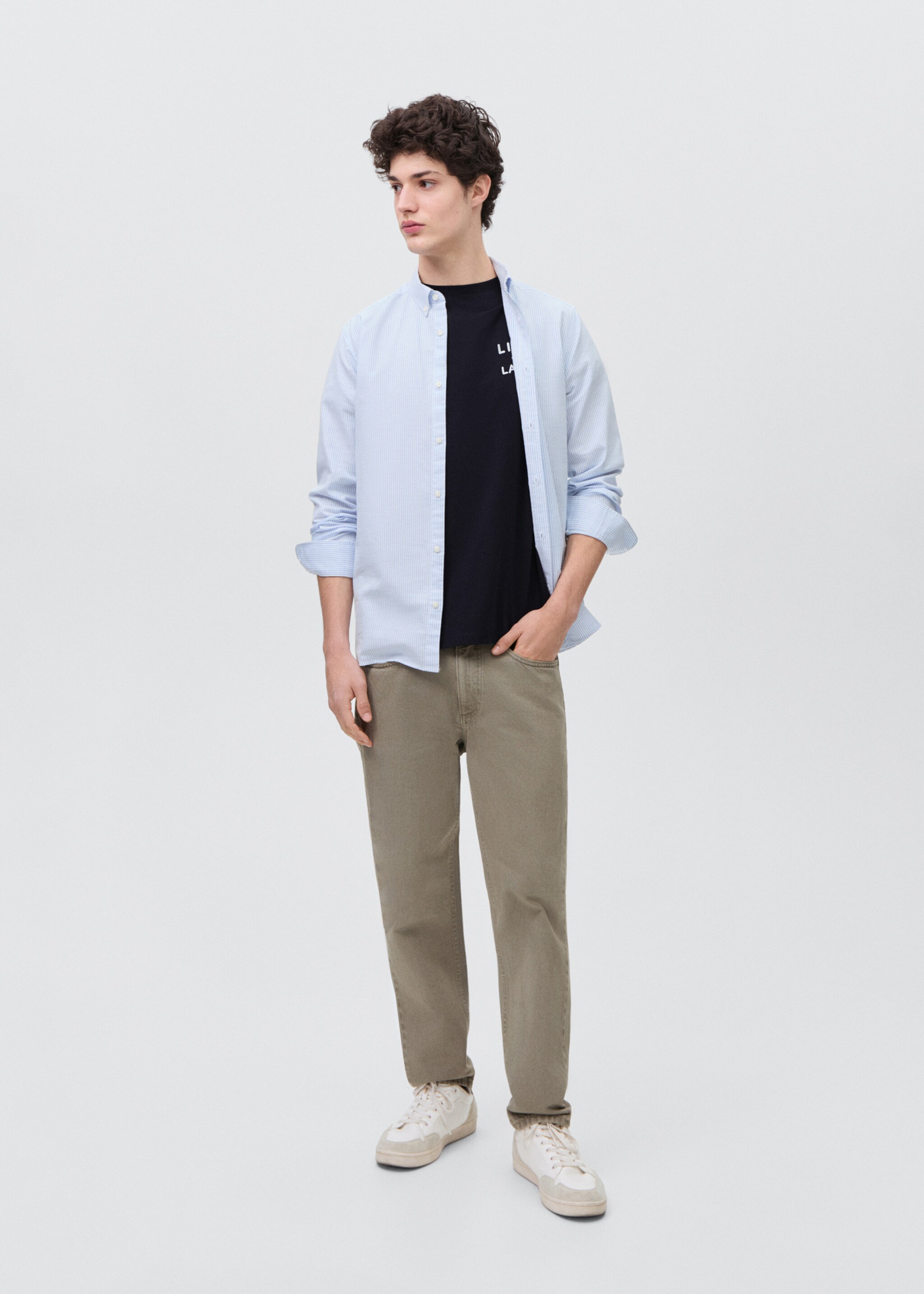 Printed cotton-blend t-shirt - General plane
