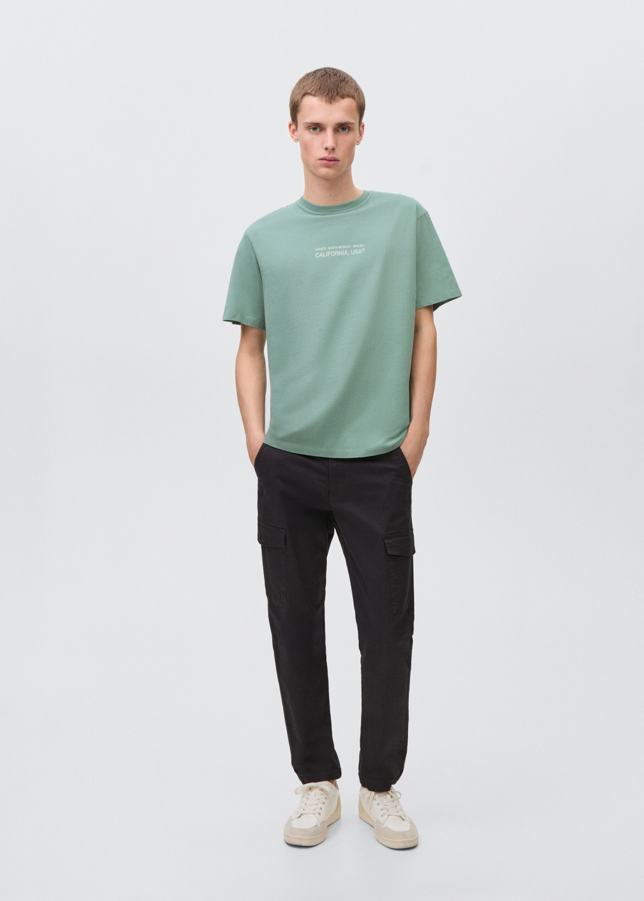 Message cotton T-shirt - General plane