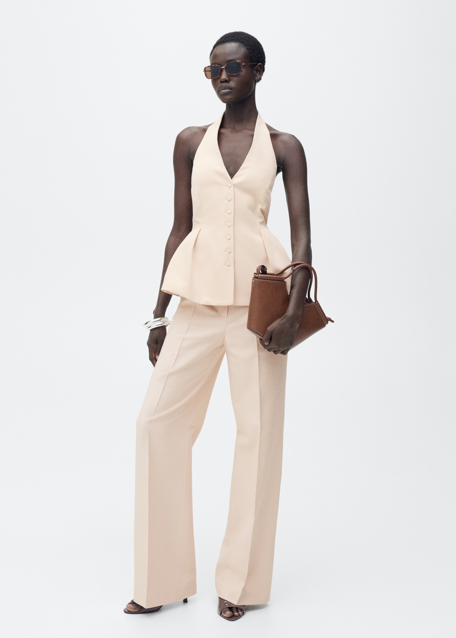 Pantalón Recto Pantalon Fluido Mango Pantalón Recto Mango Pantalon