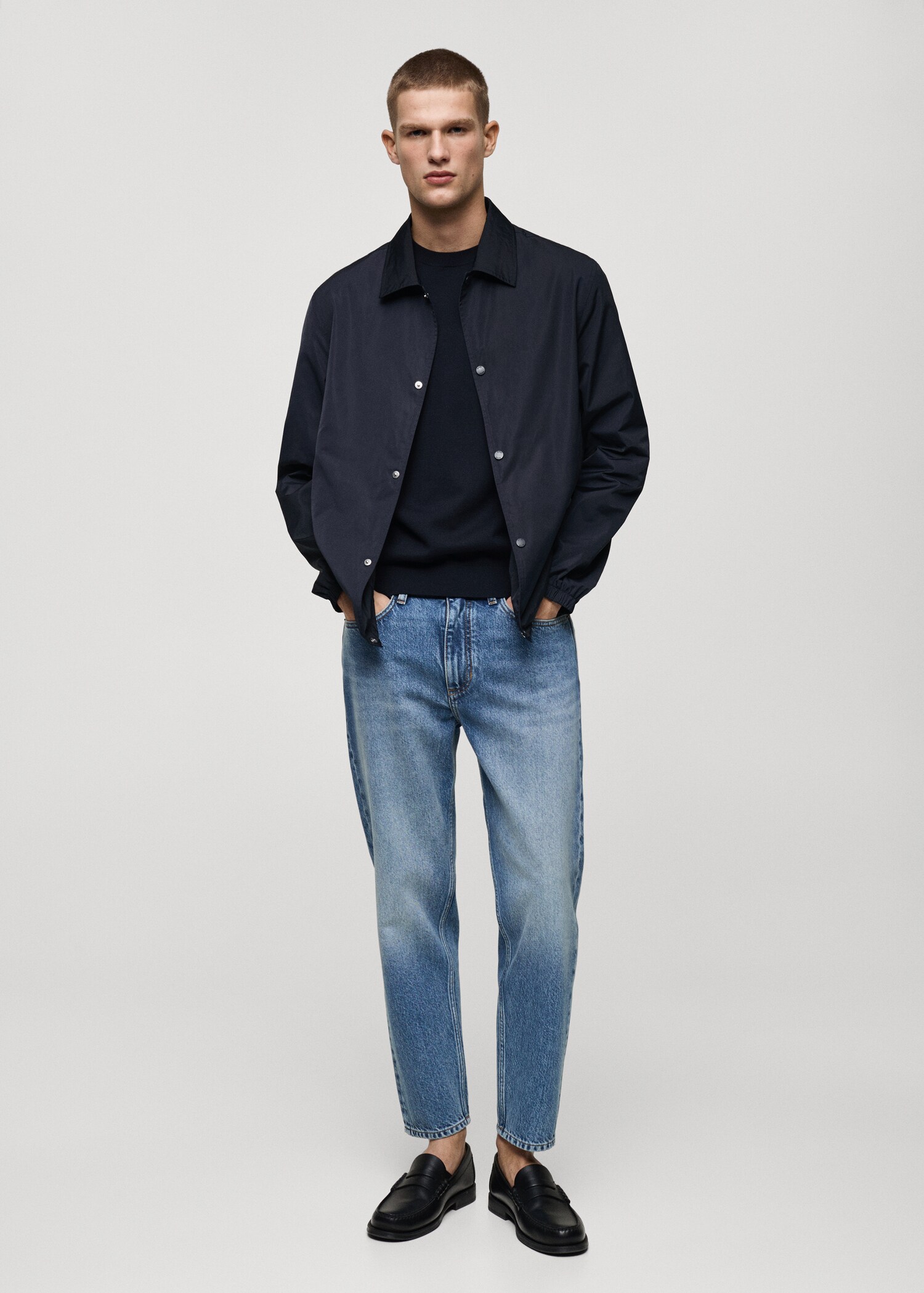 Regular-fit technical fabric jacket - General plane