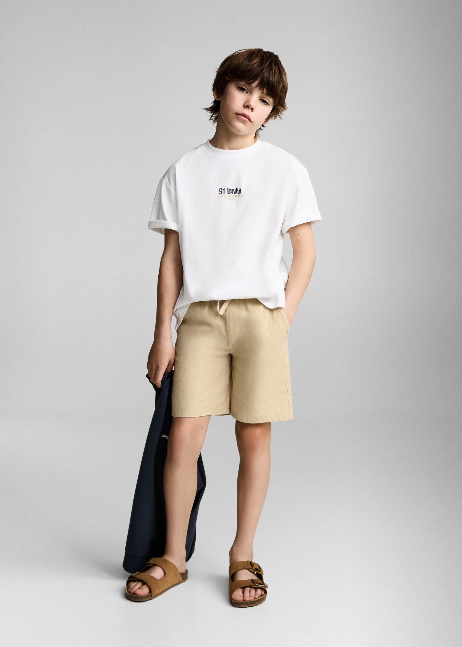 Printed cotton-blend t-shirt - General plane