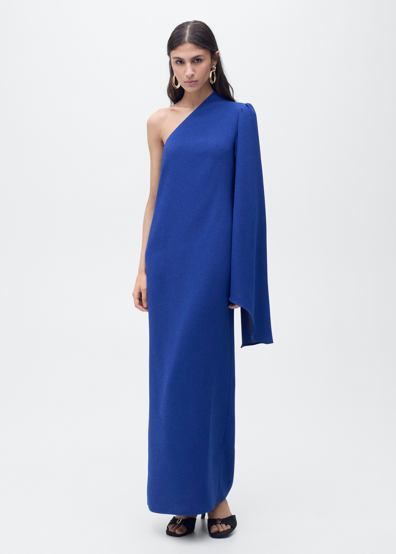 Long flared sleeve dress - General plane
