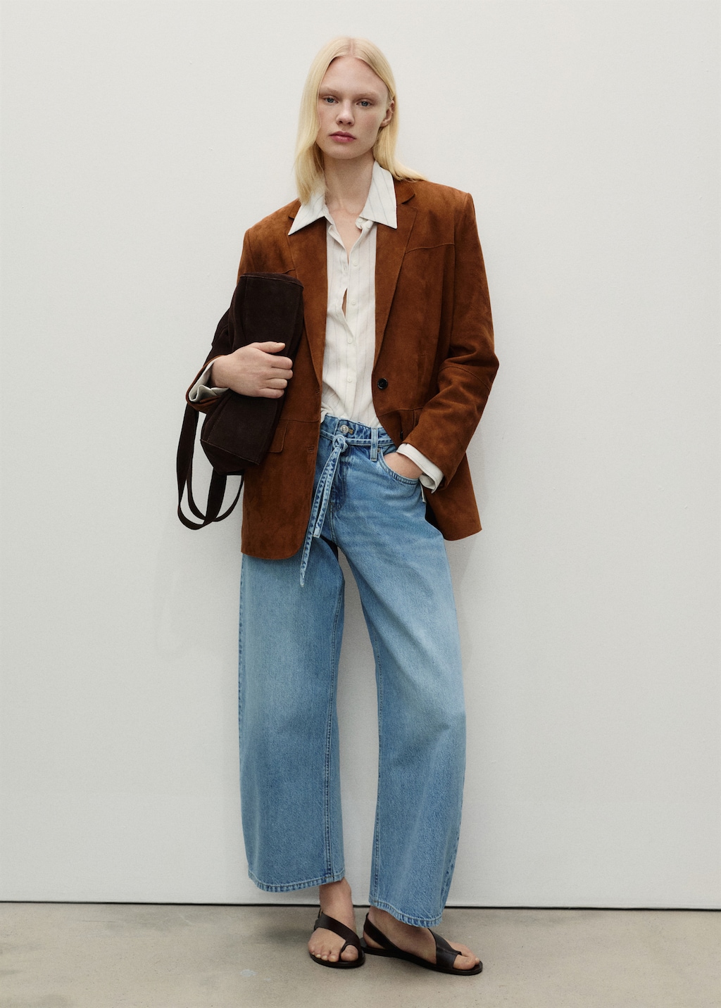 Balloon jeans with belt - Women | MANGO USA