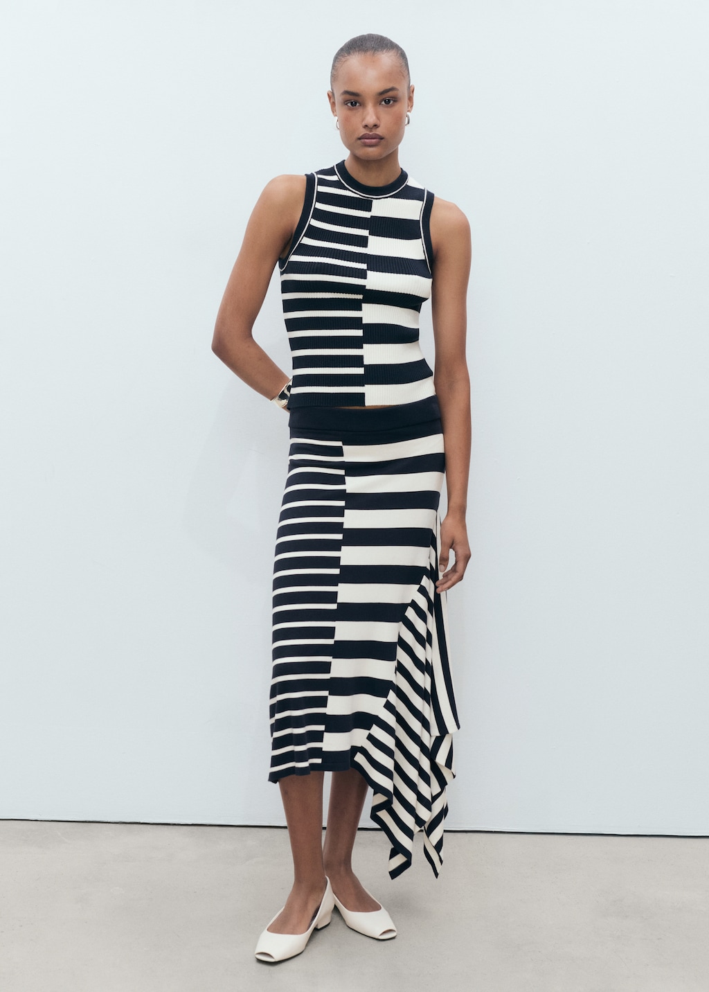 Striped knit top - image 2