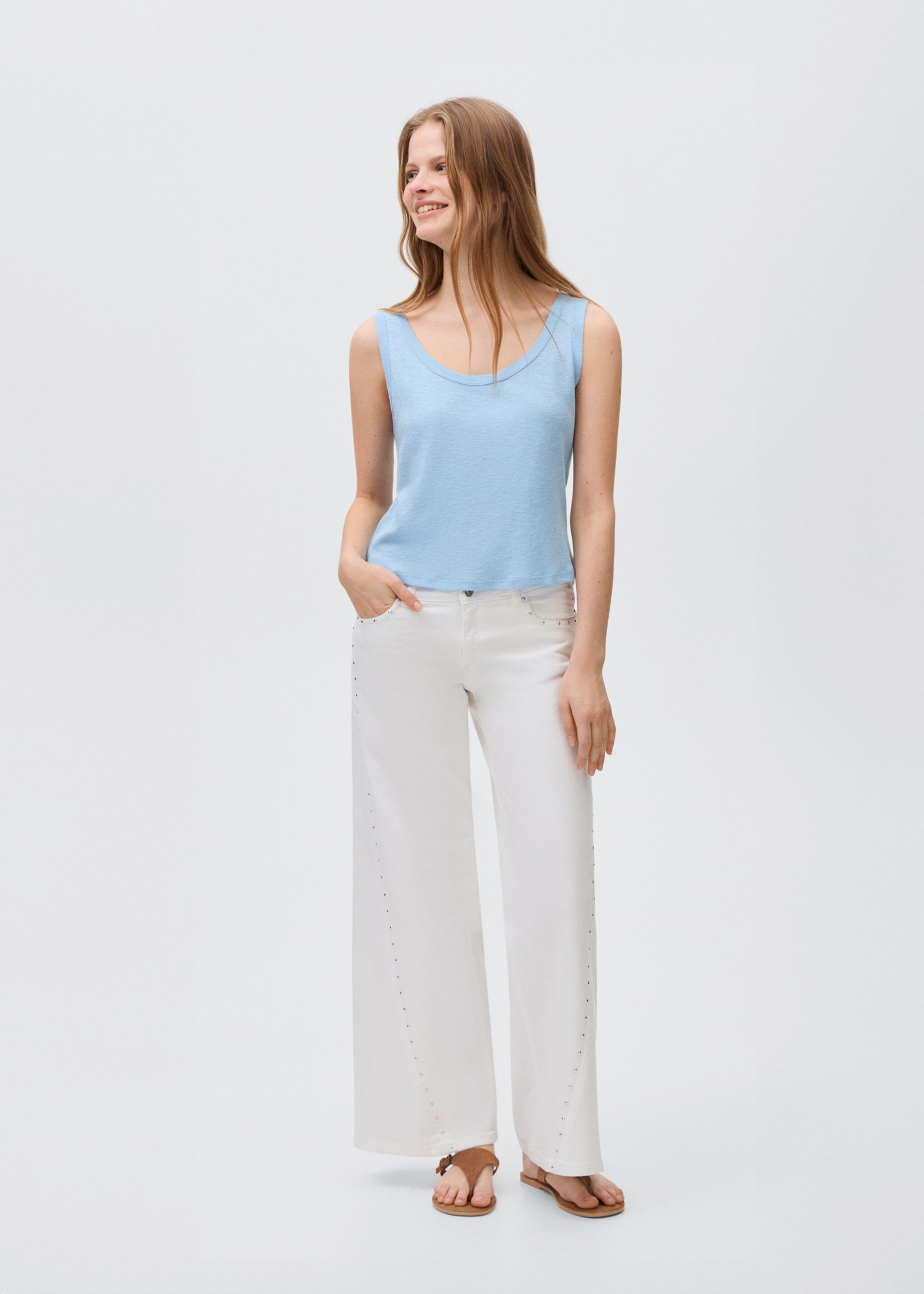 Cotton sleeveless t-shirt - General plane
