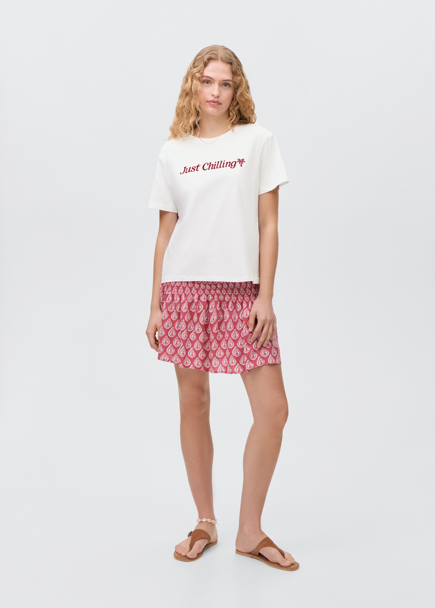 Flocked t-shirt with message - General plane