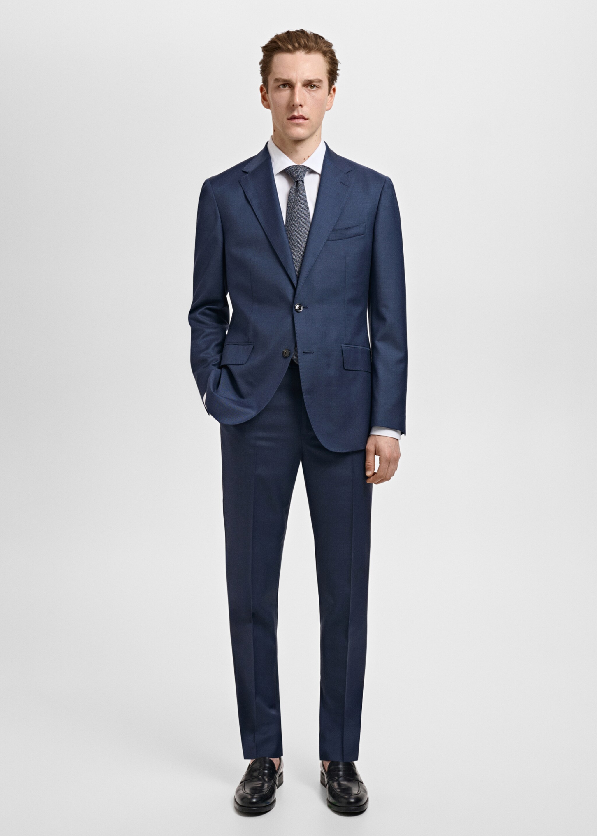 Venice 100% virgin wool suit trousers - General plane