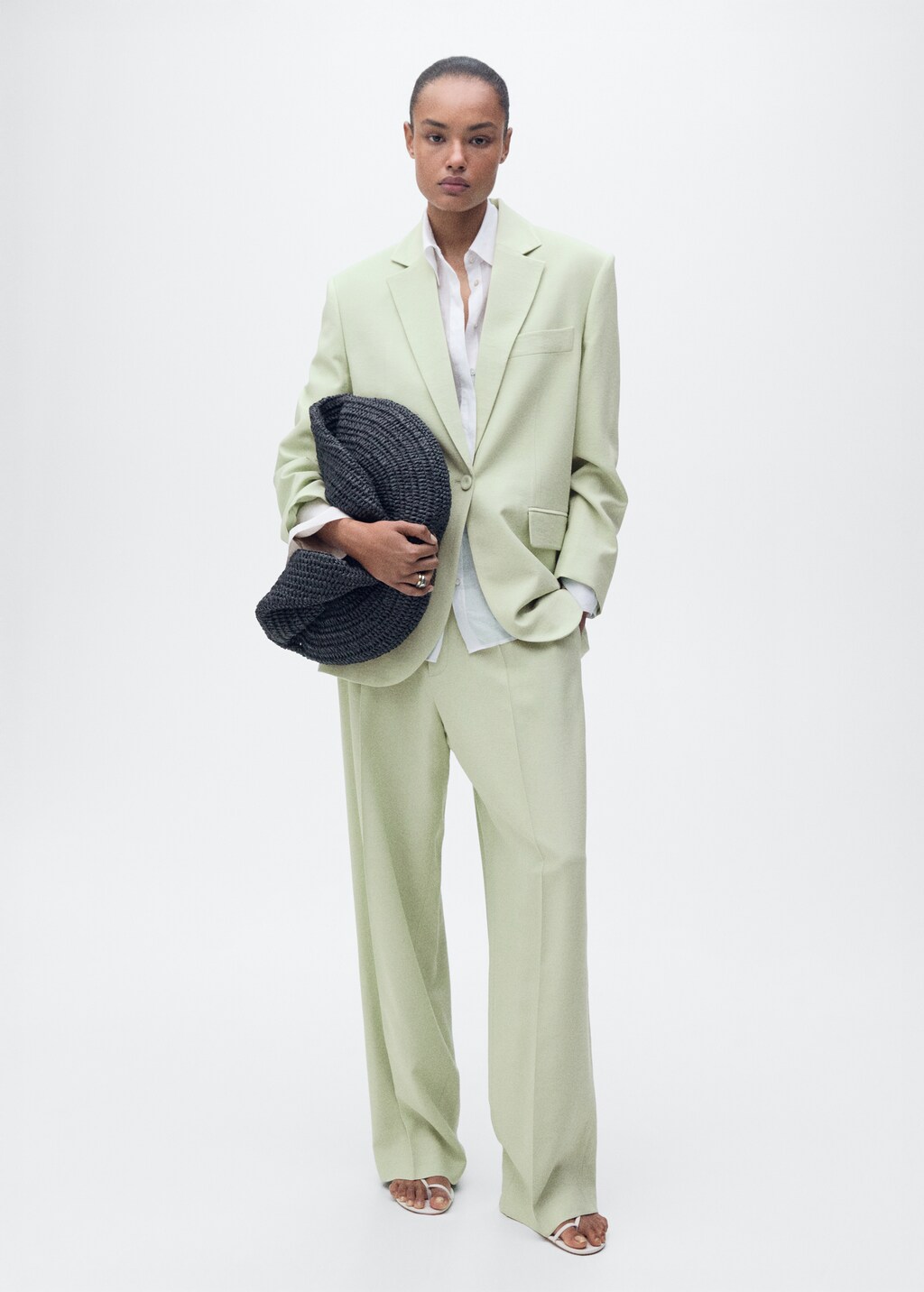 Straight-fit suit pants - image 2