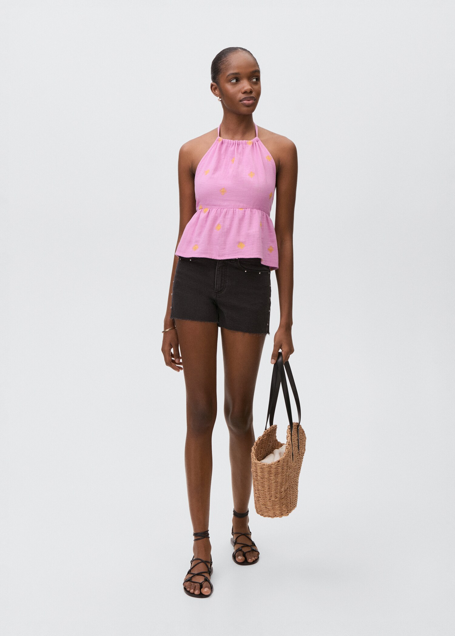 Halter top with open back - Plan général