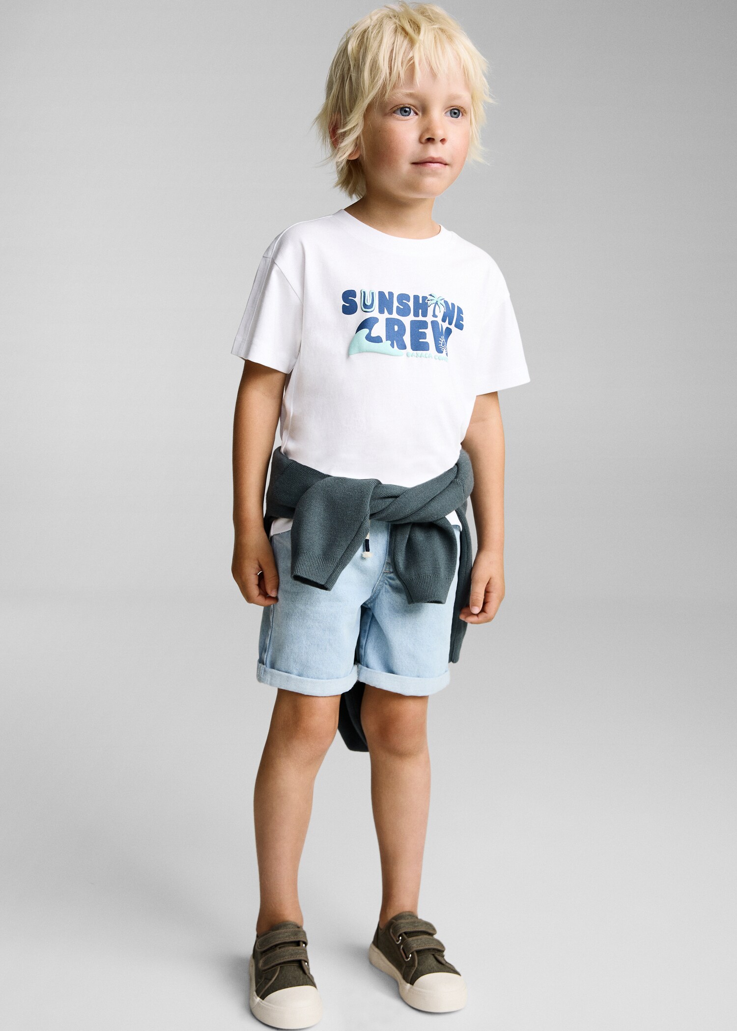 Printed cotton-blend t-shirt - General plane