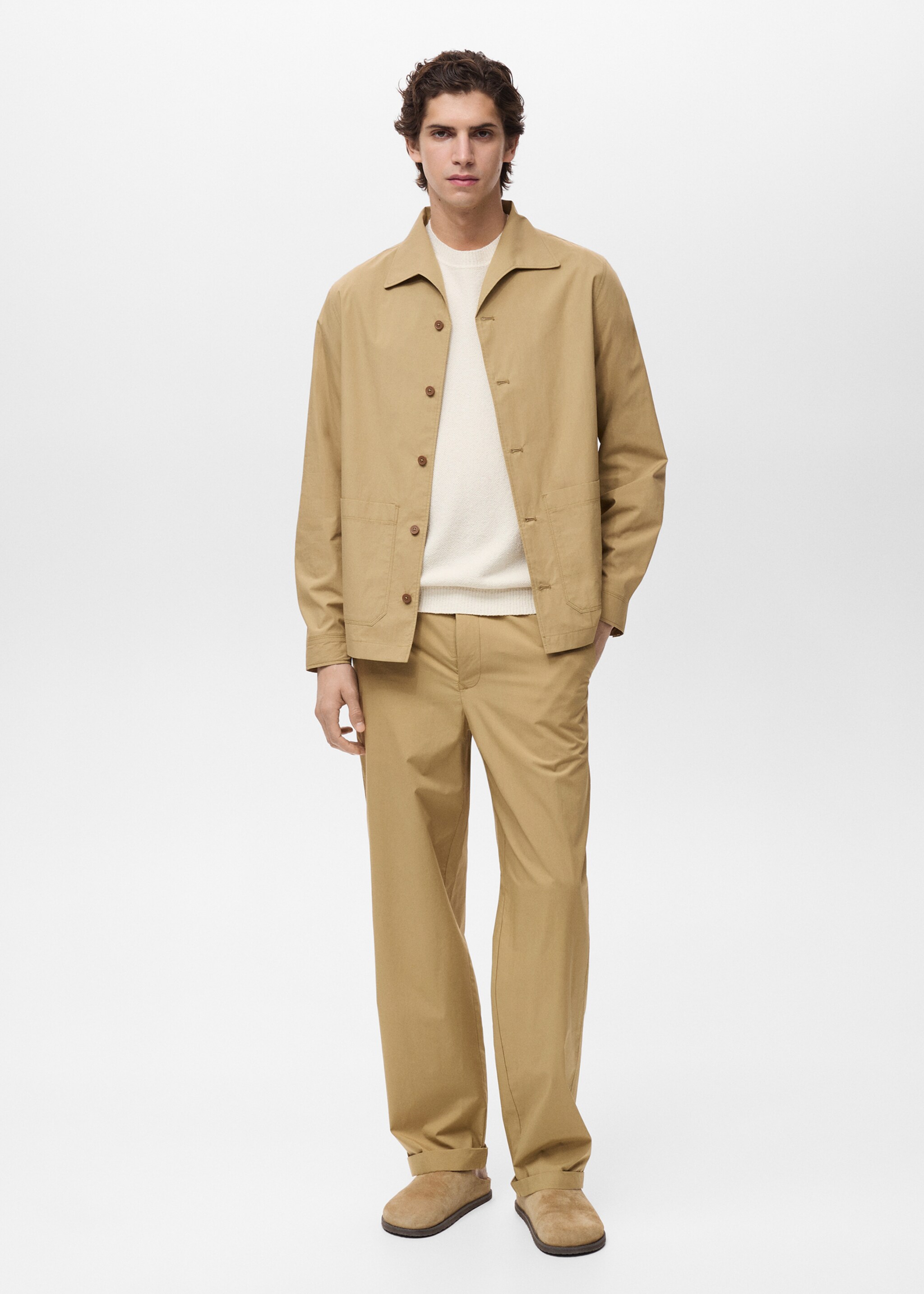 Pantalon droit 100 % coton - Plan général