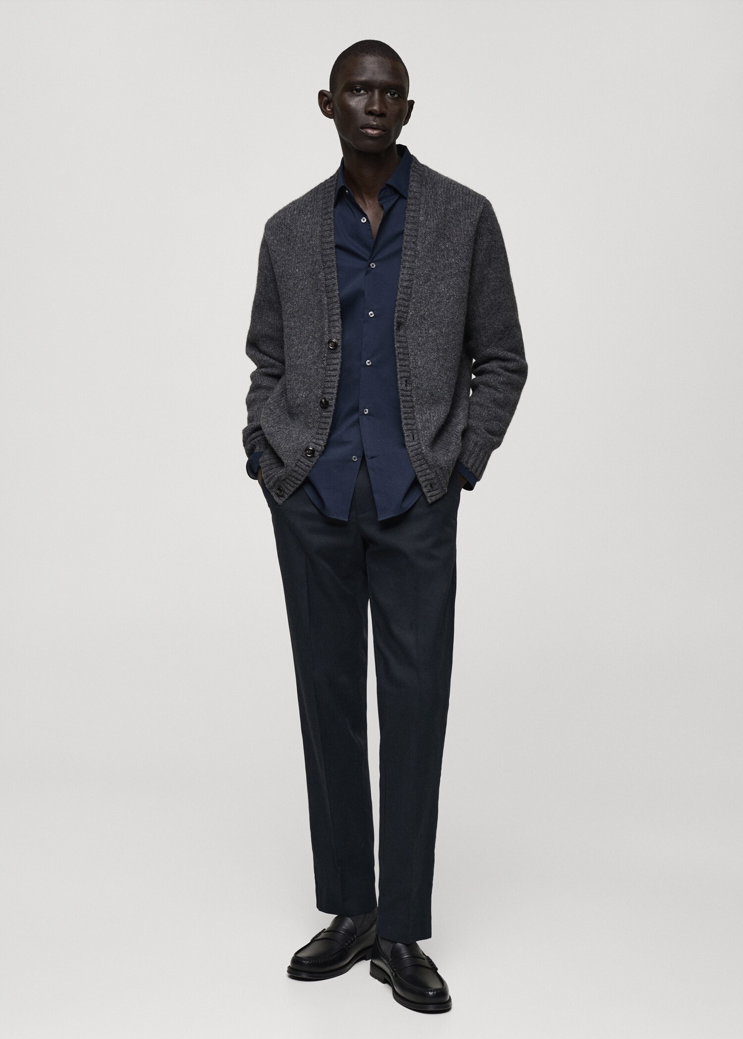 Regular-fit cotton trousers - General plane