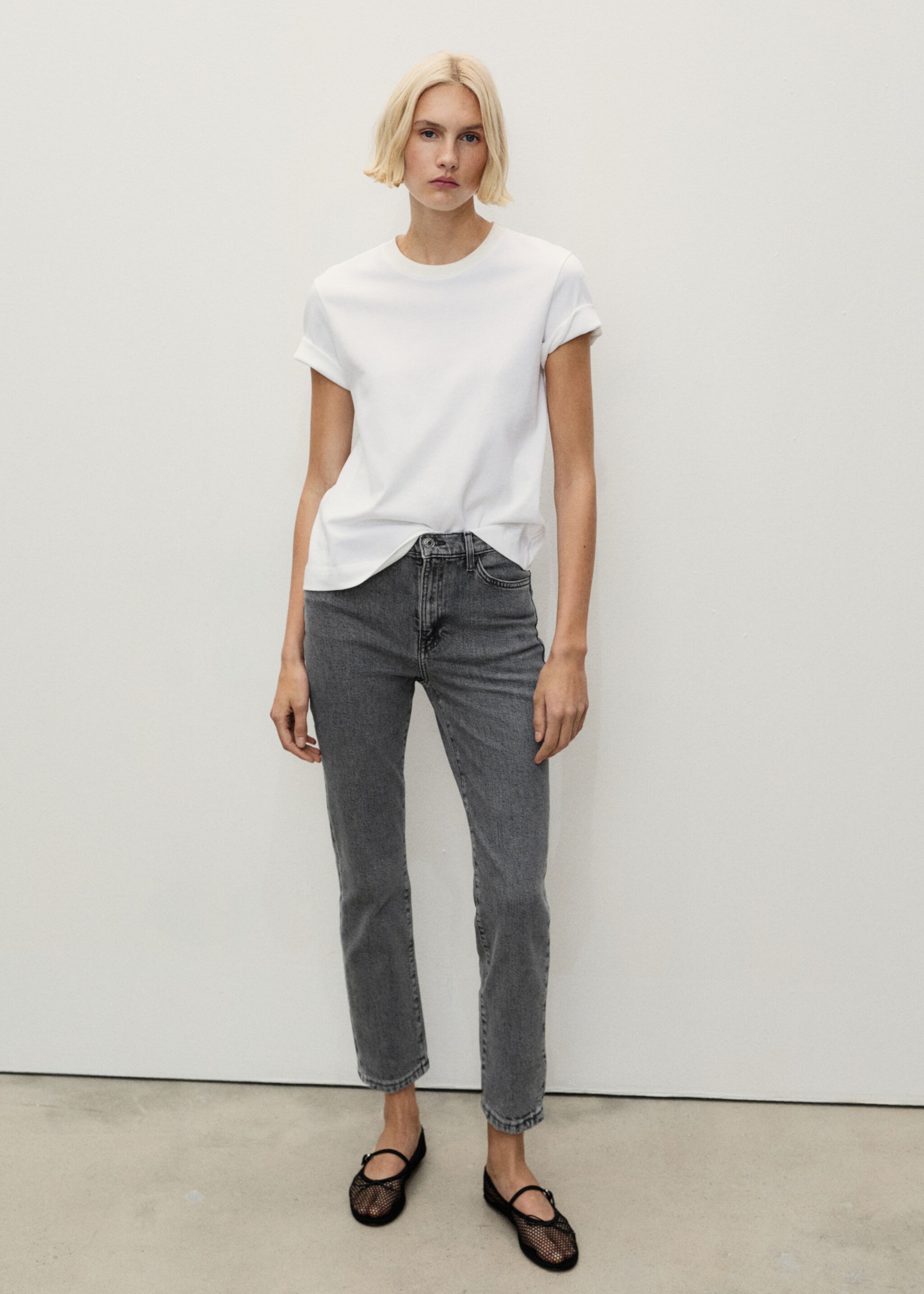 Claudia slim-fit cropped jeans - General plane