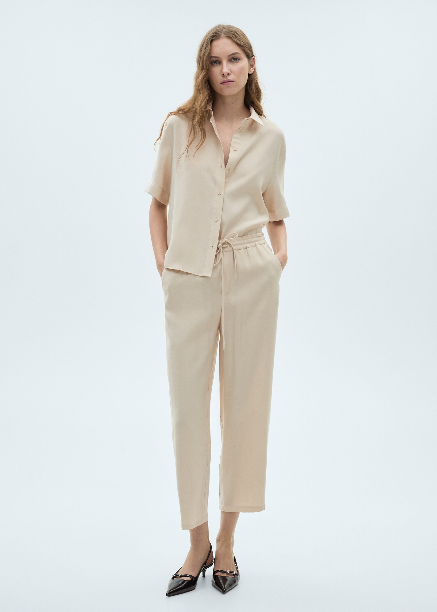 Straight suit trousers - General plane