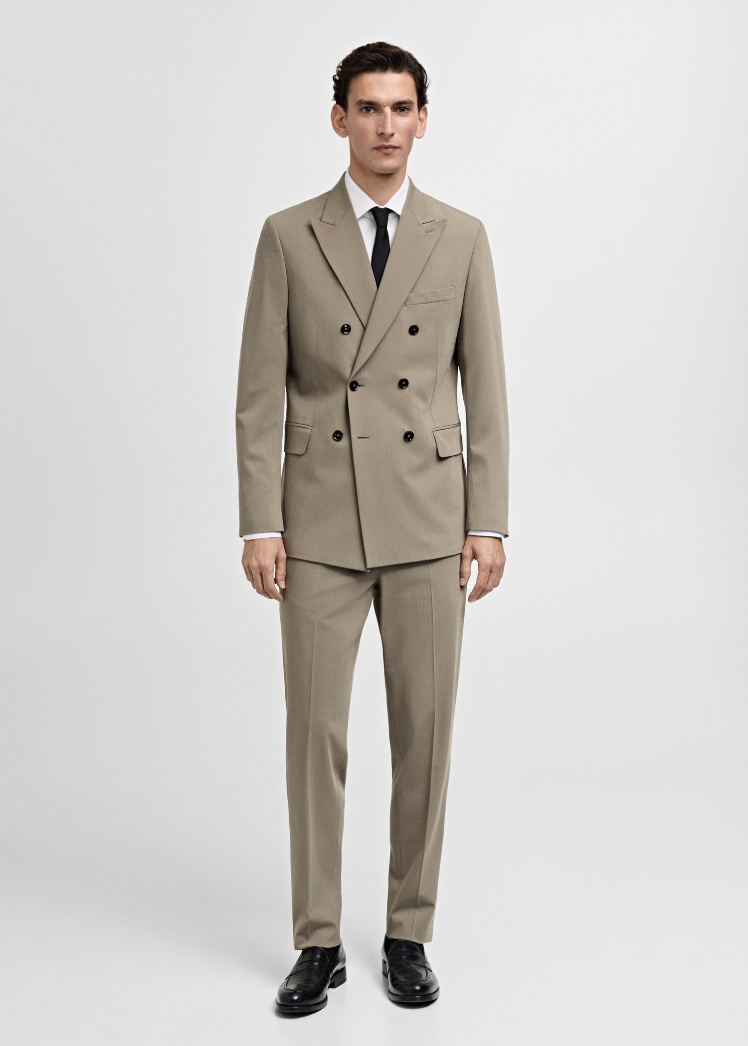 Monaco slim-fit suit trousers - General plane