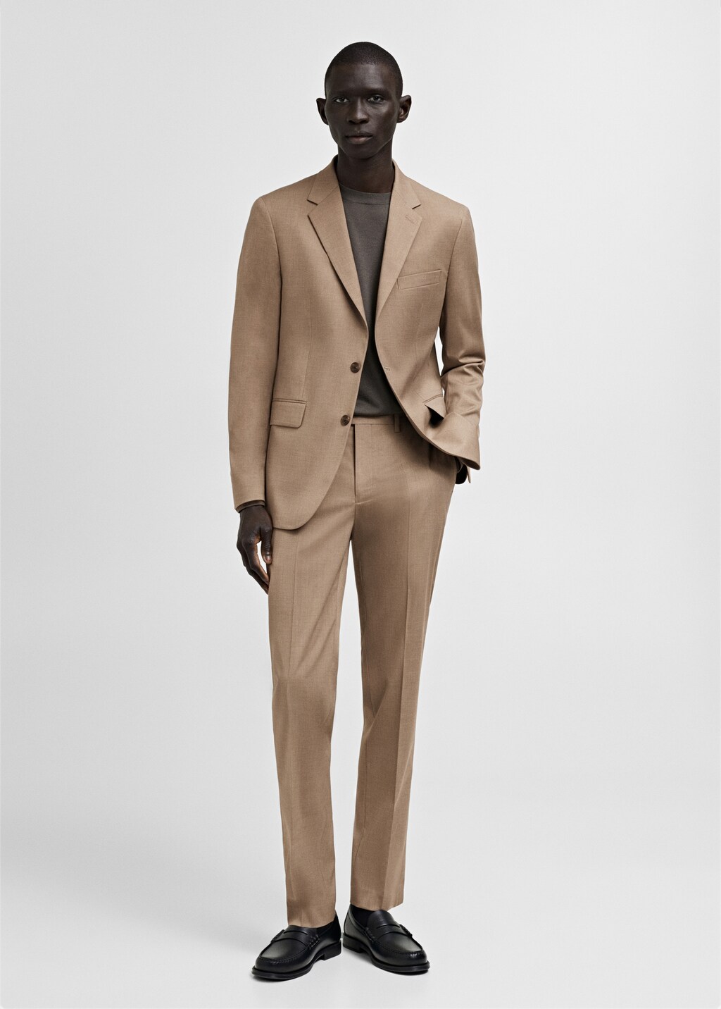Milan slim-fit suit trousers