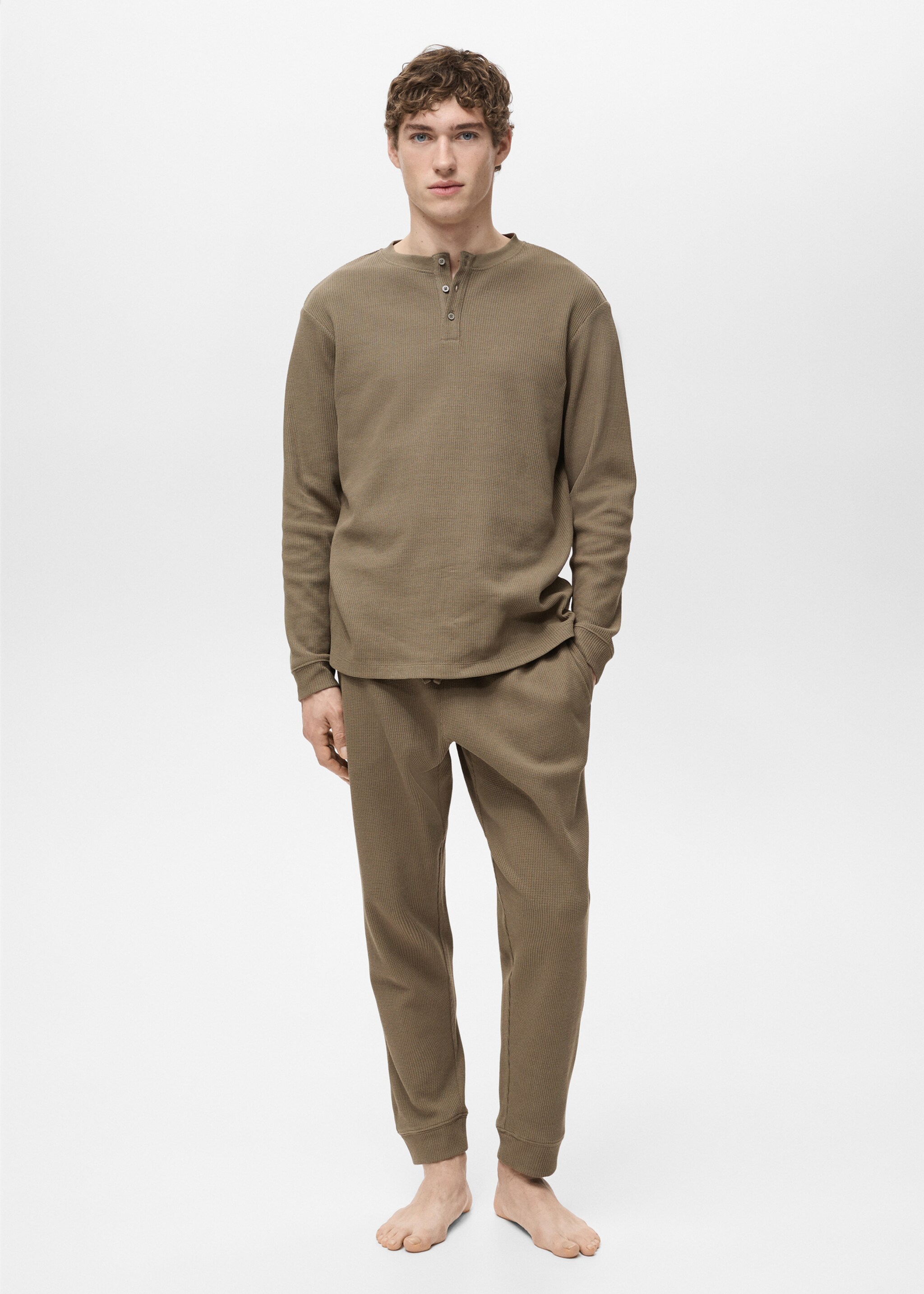Cotton structured pyjama pack - General plane