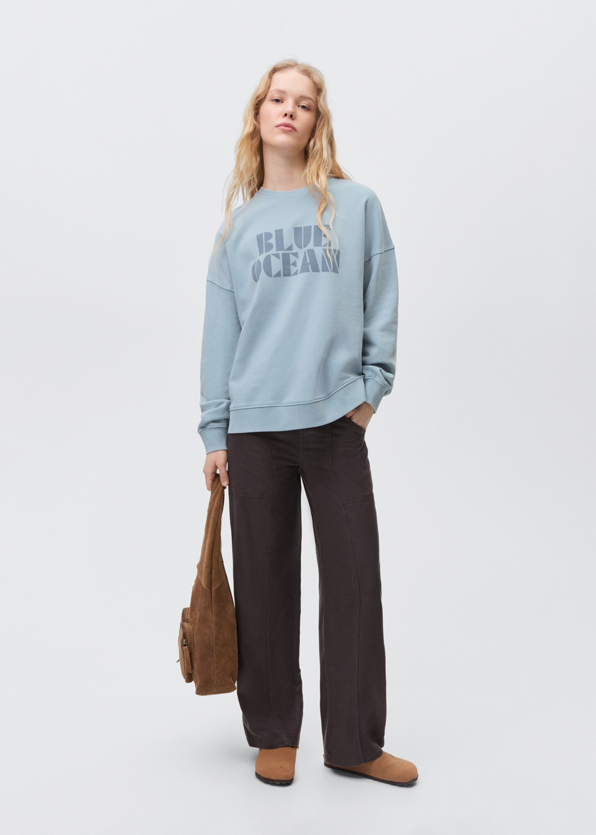 Printed cotton sweatshirt - General plane
