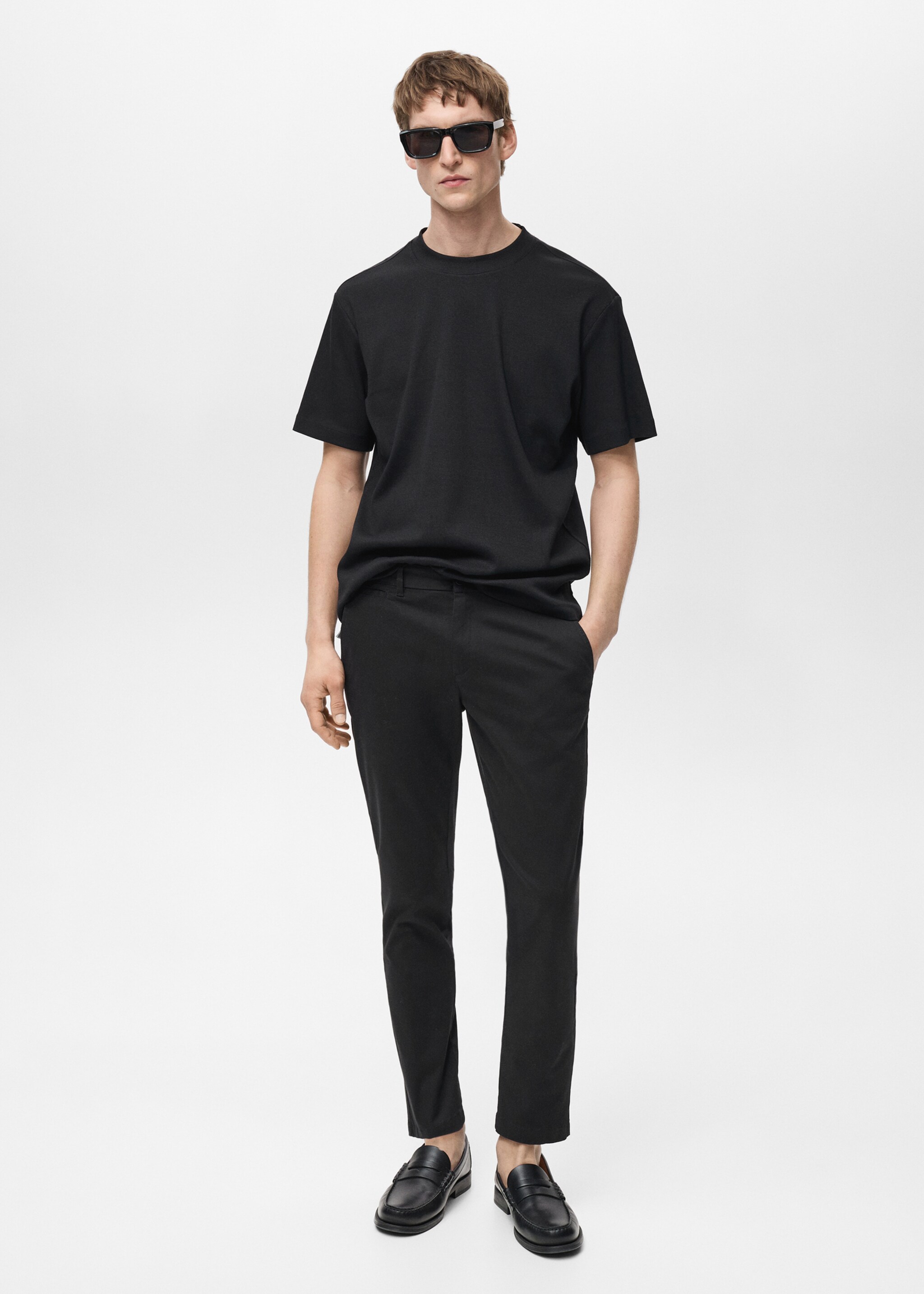 Pantalon Prato chino cropped tapered - Plan général