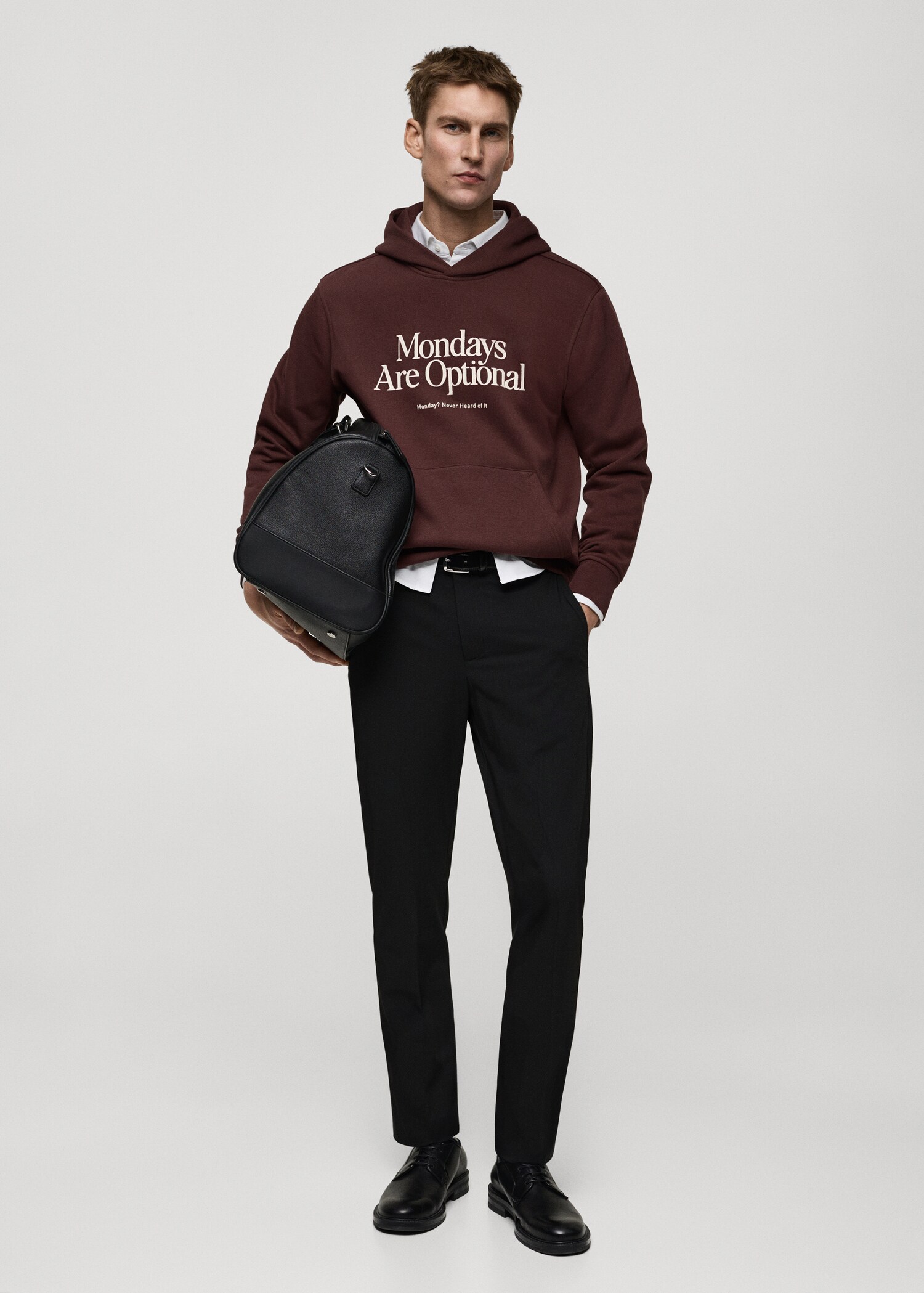Gemustertes Baumwoll-Sweatshirt - Allgemeine Ansicht