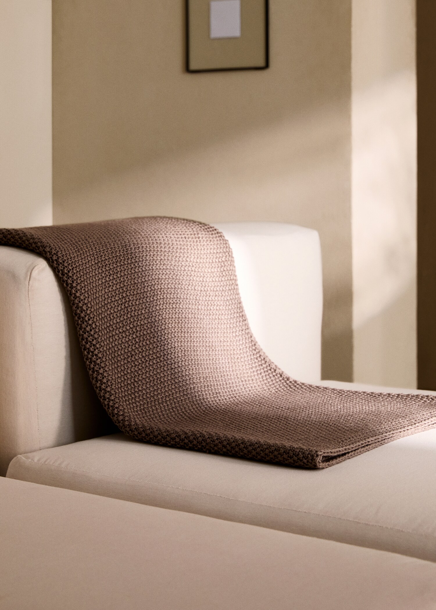 Knitted blanket with design - General plane