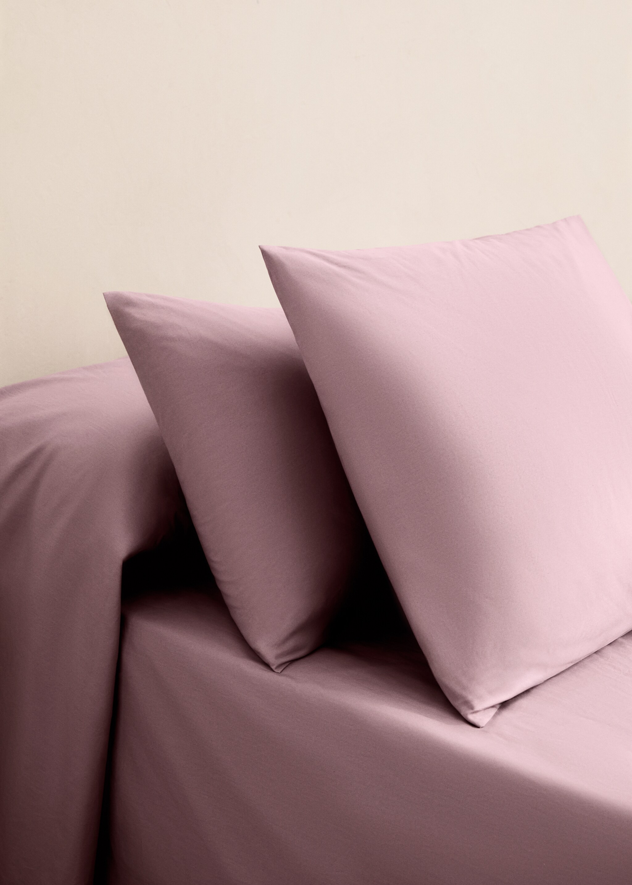 Two cotton percale pillowcases 50x75cm - General plane