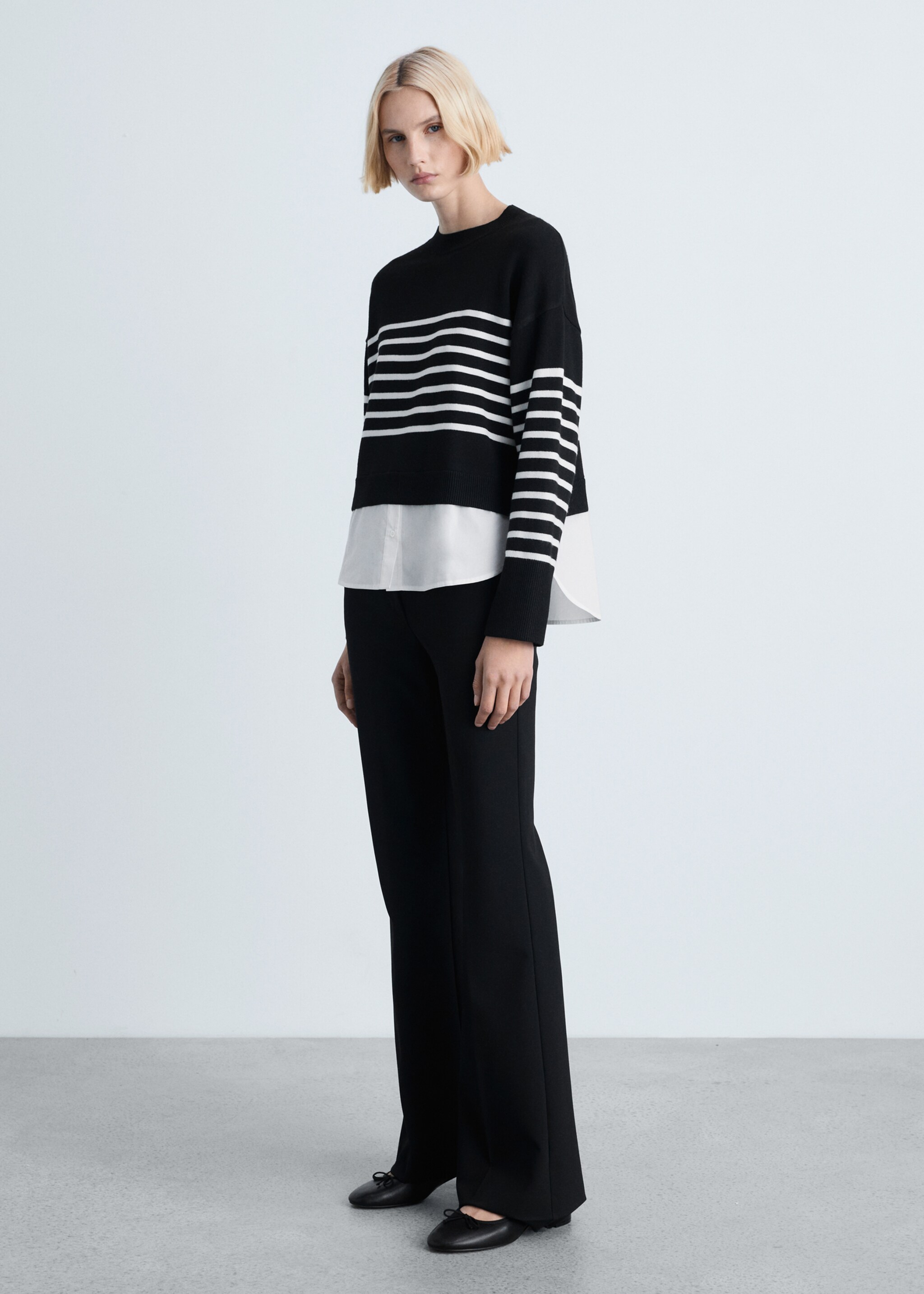Combined knitted sweater - General plane