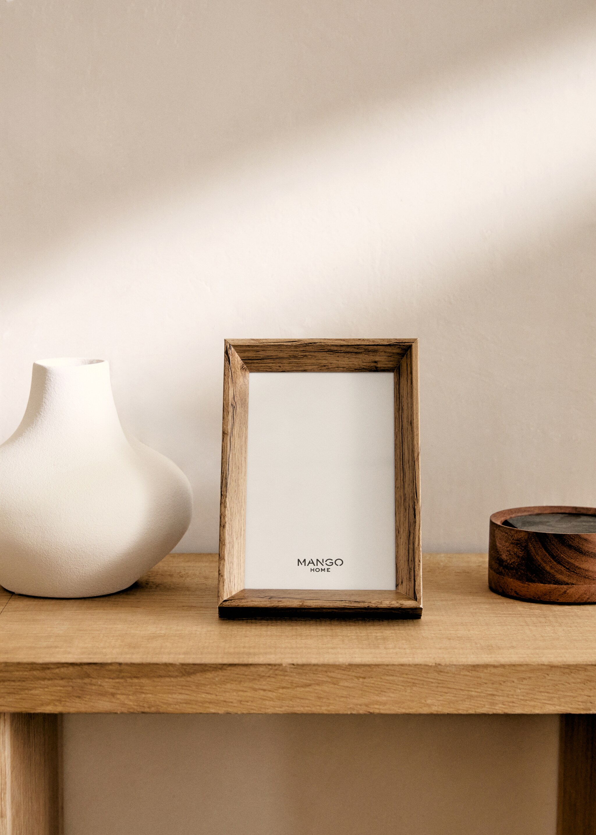 Small bevelled wood frame - General plane