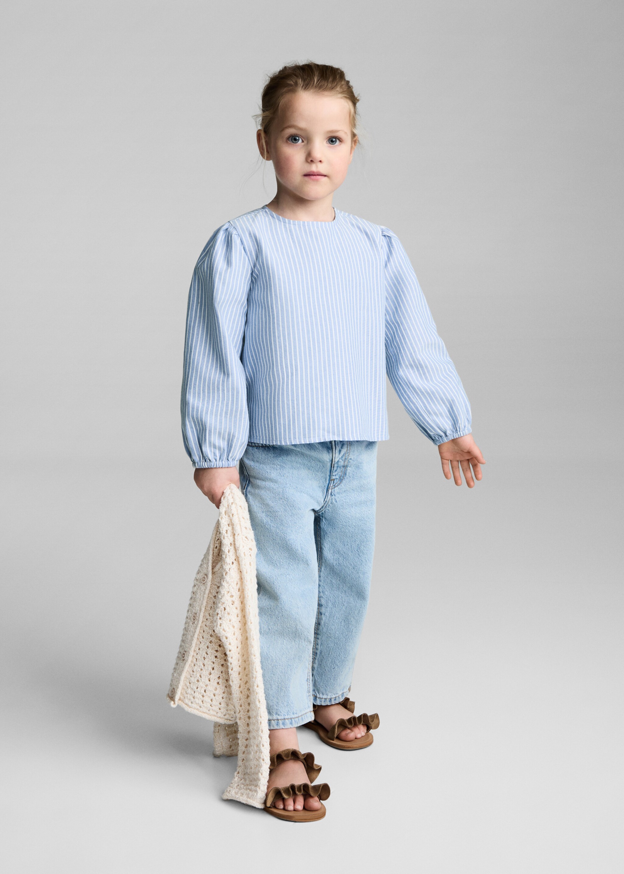 Striped cotton blouse - General plane