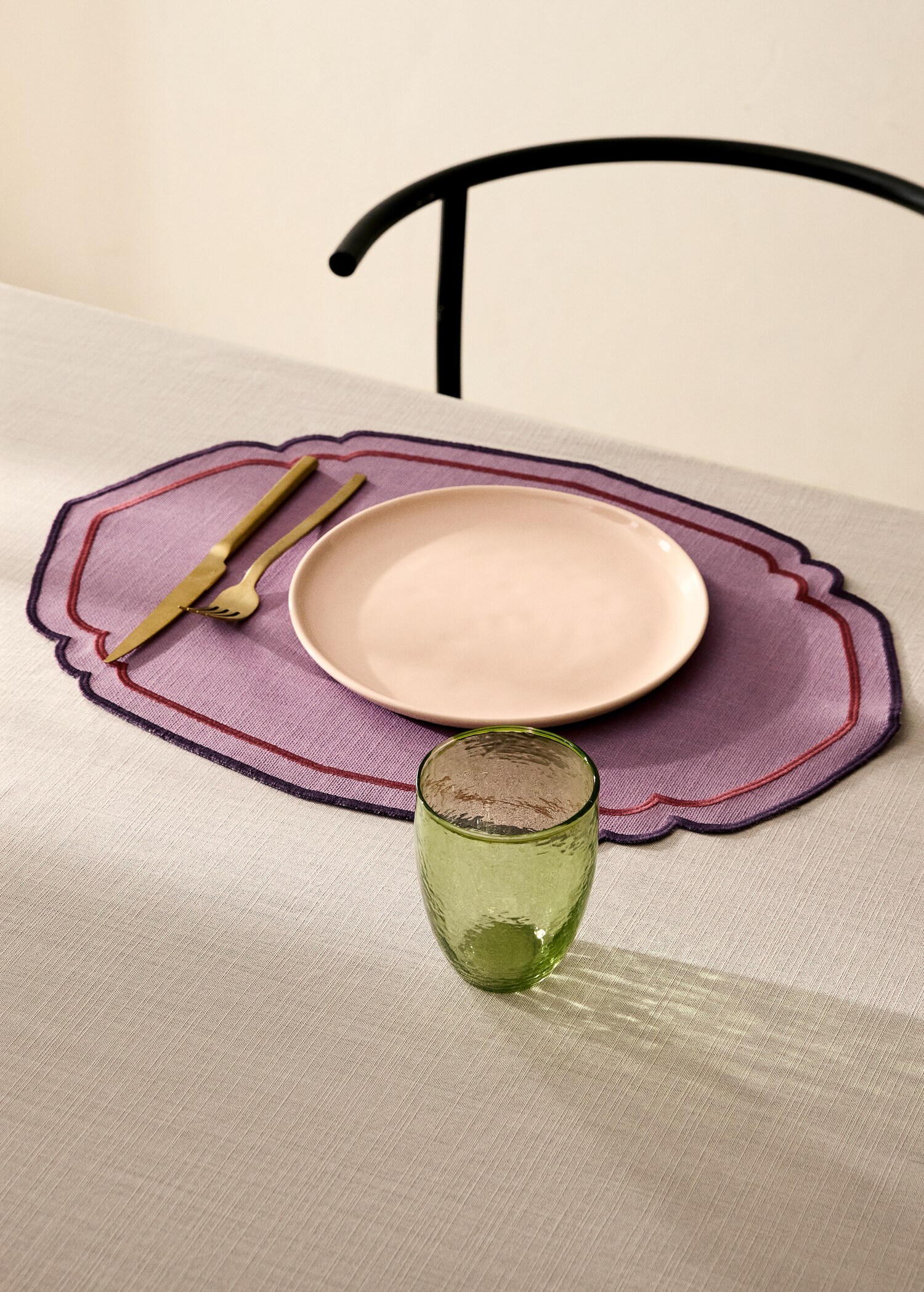 Oval resin cotton tablecloth - General plane