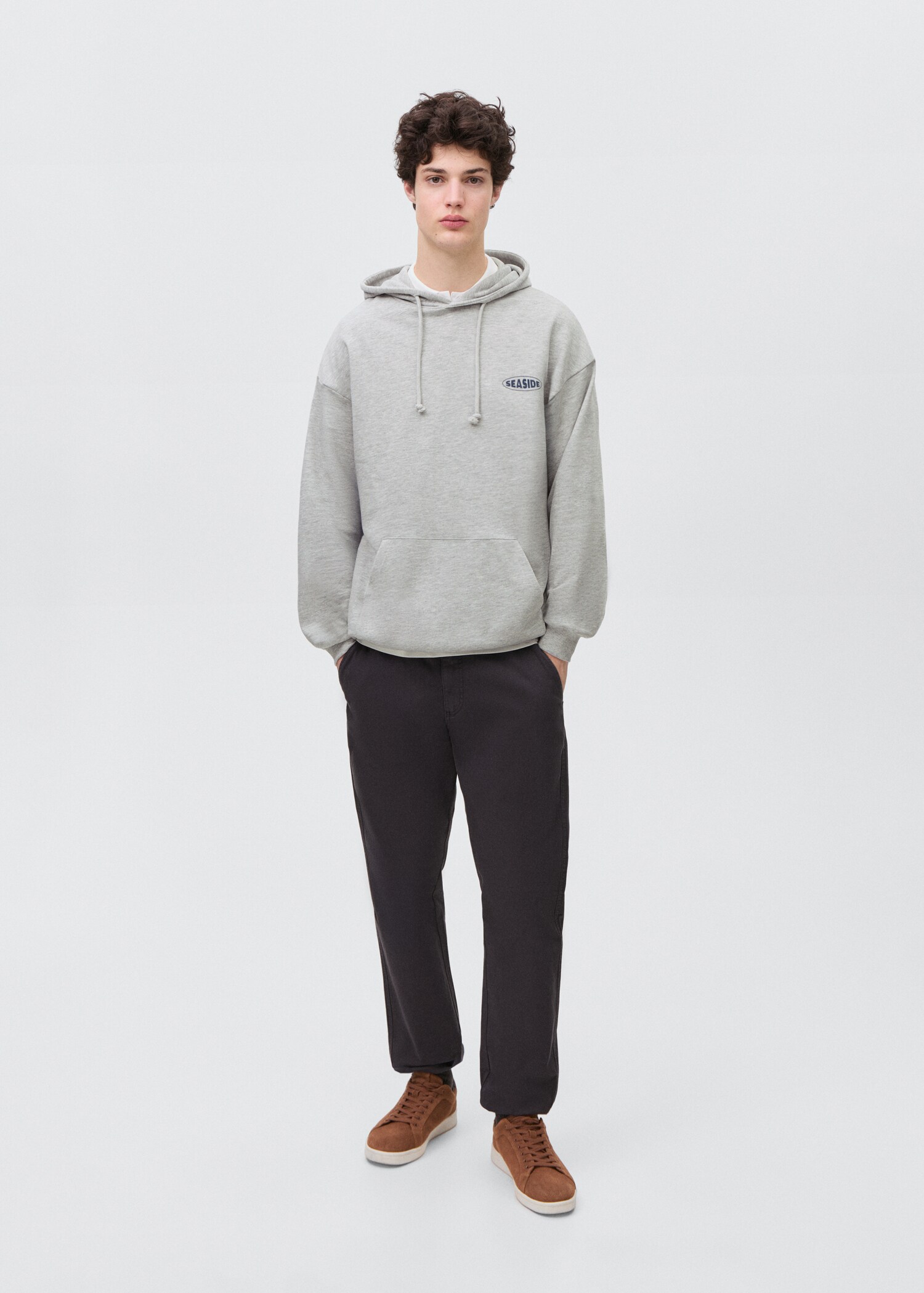 Printed cotton sweatshirt - General plane