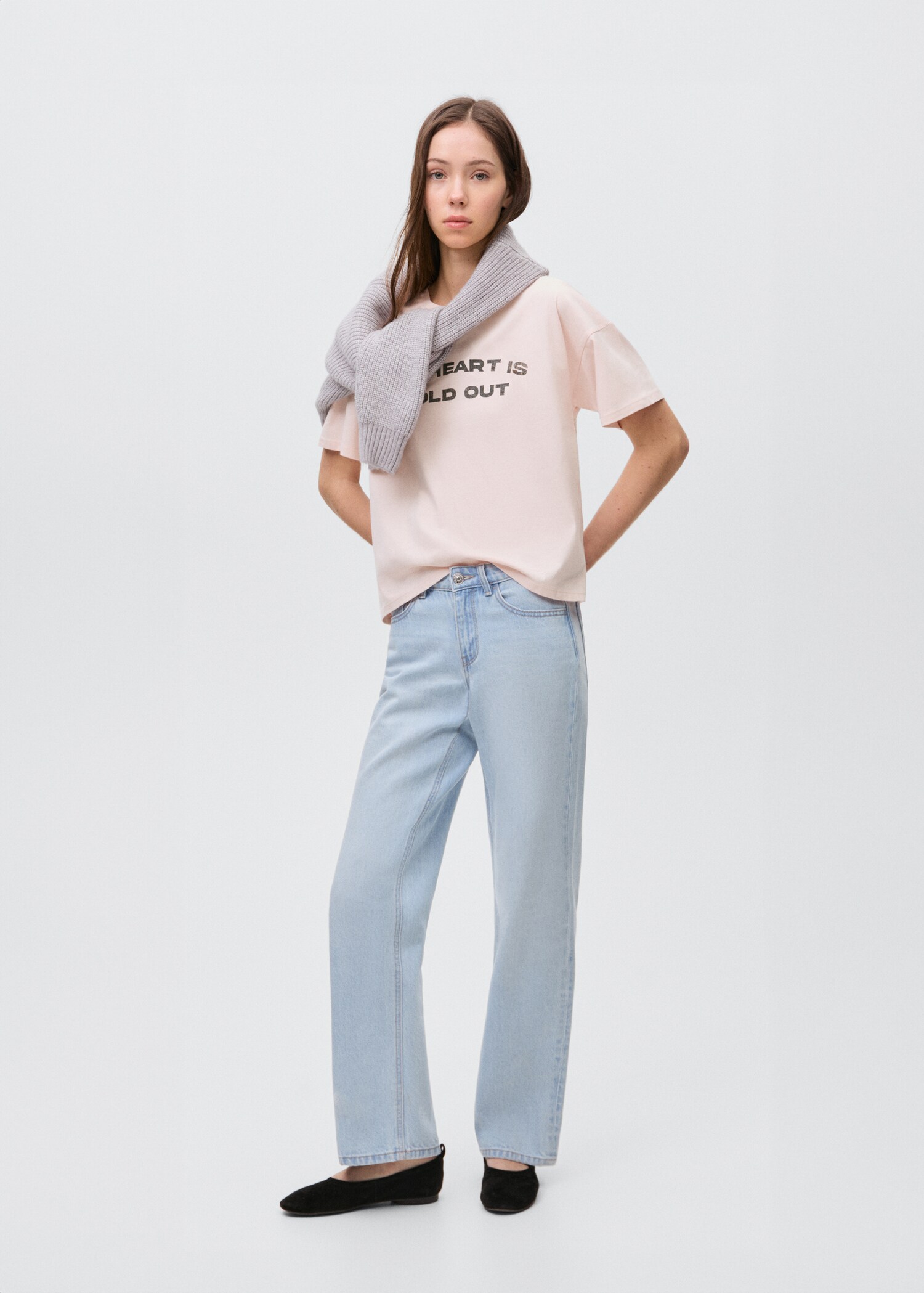 Short-sleeved t-shirt with message - General plane