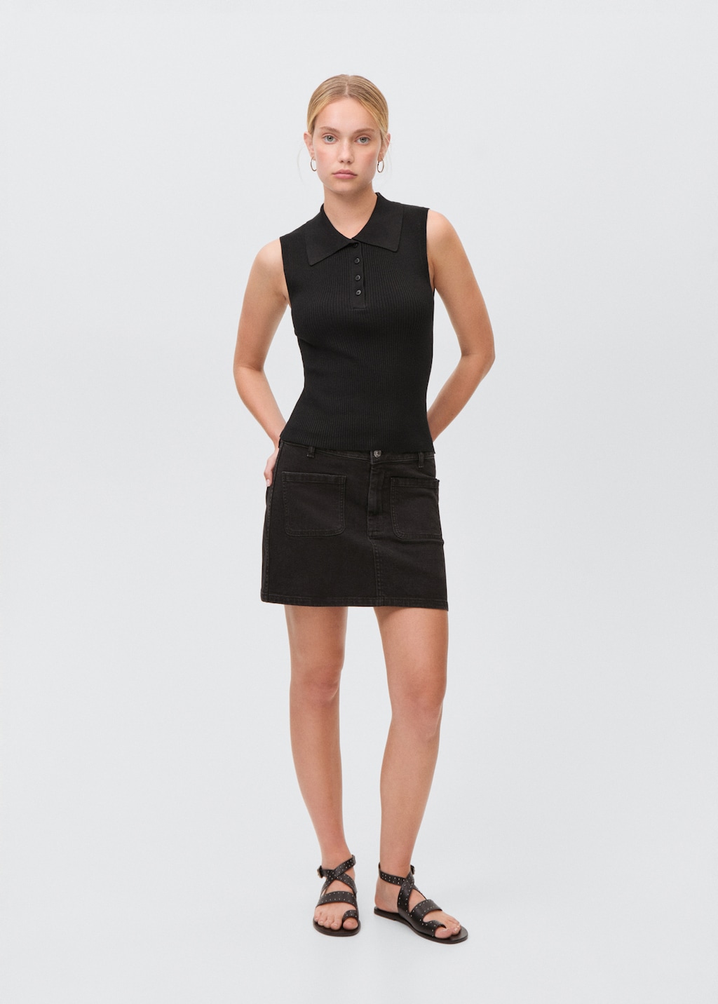 トップス voltage control filter / Mesh Knit polo 87025735_99_B.jpg?ts=1734525265469