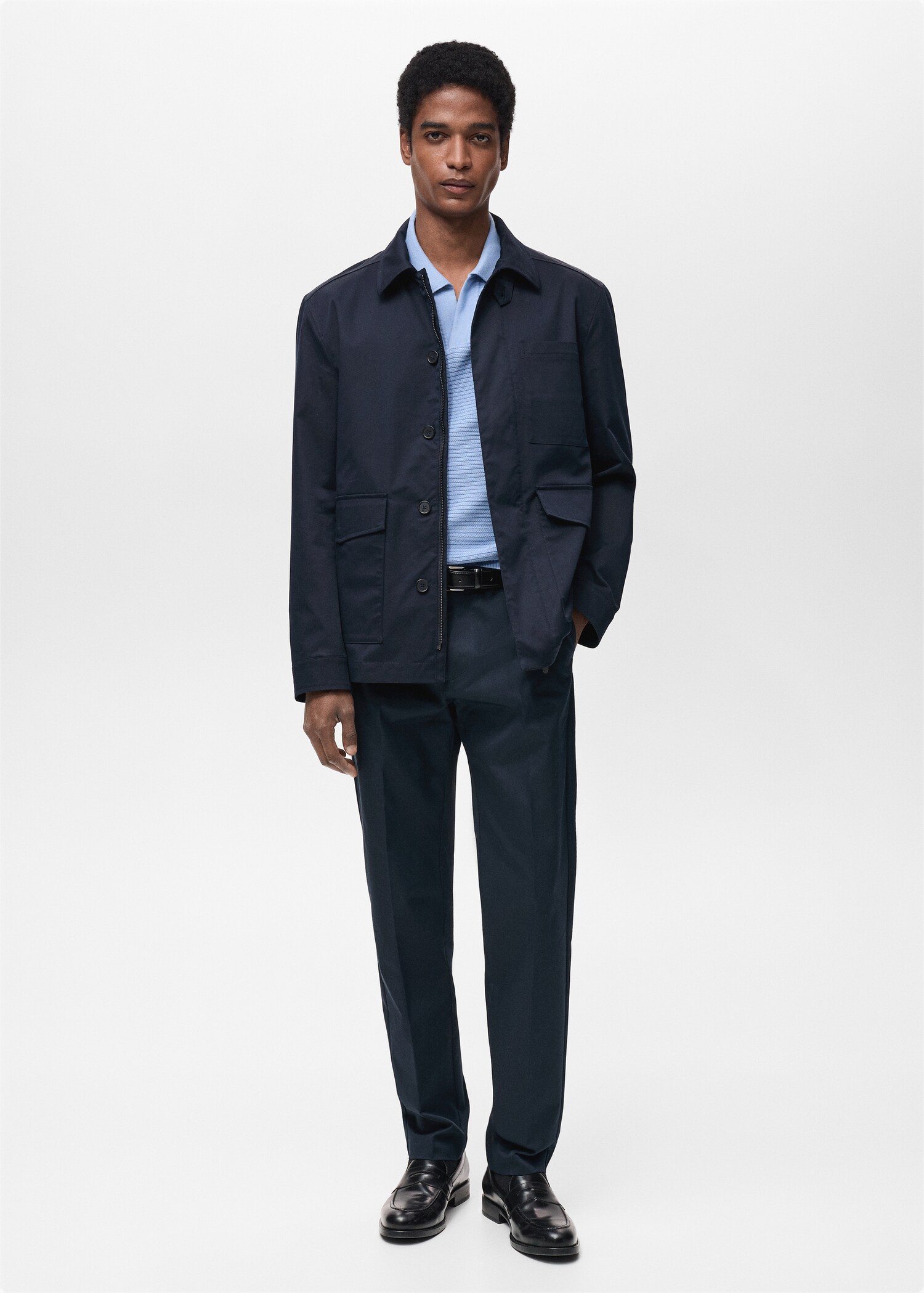 Water-repellent cotton jacket - General plane