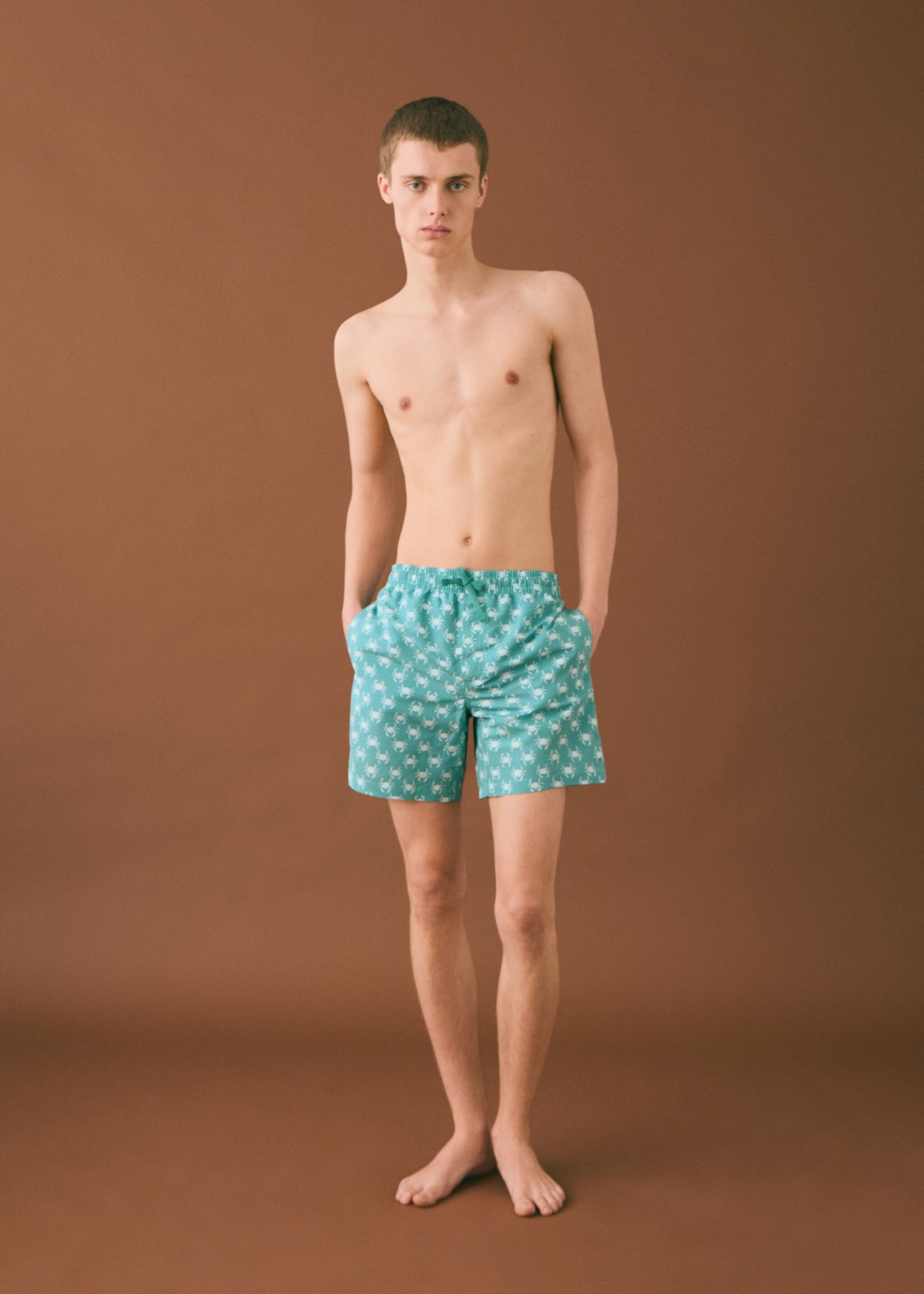 Bañador estampado cangrejos - Plano general
