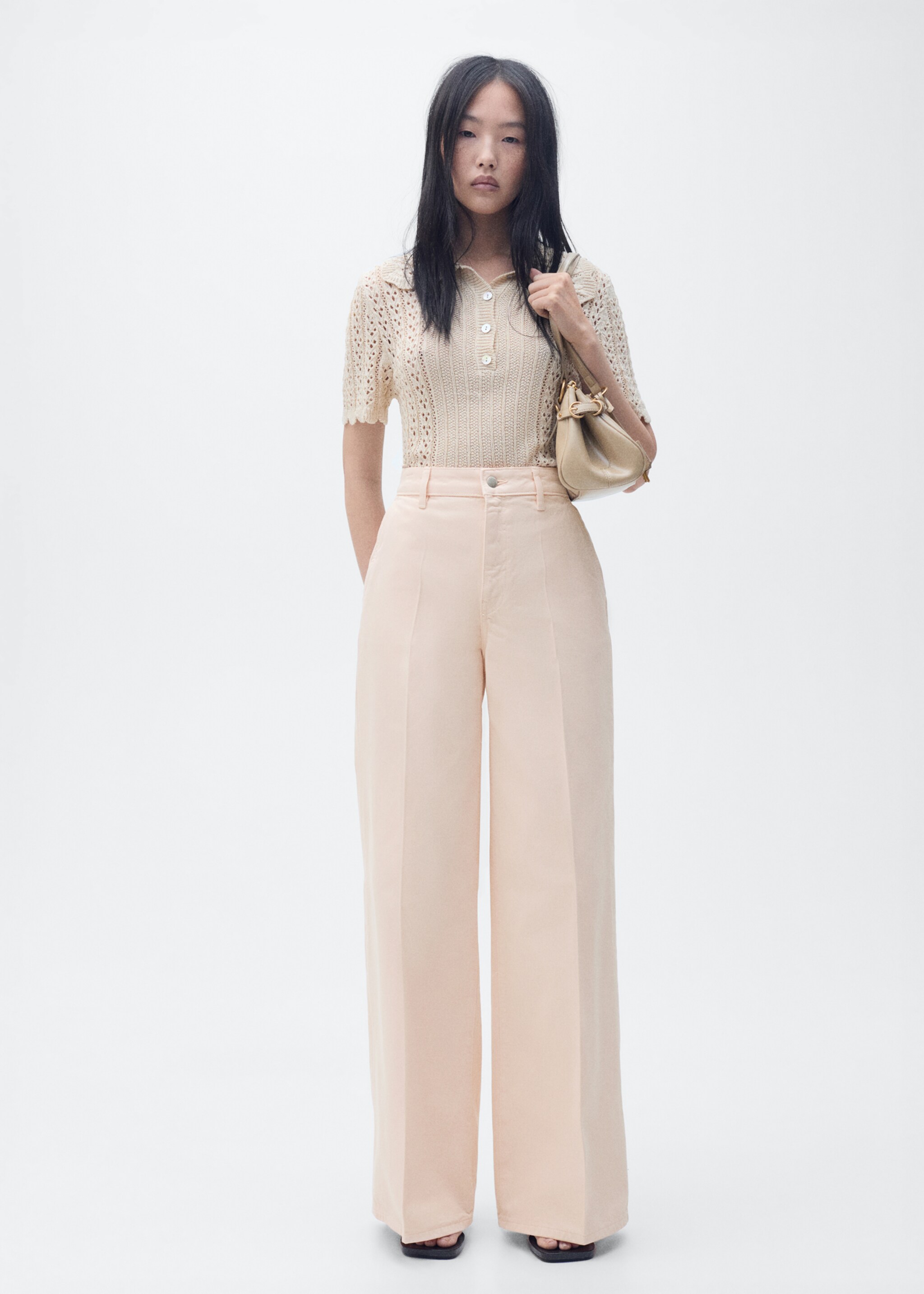 Jeans wideleg pinggang tinggi - Tampilan Umum