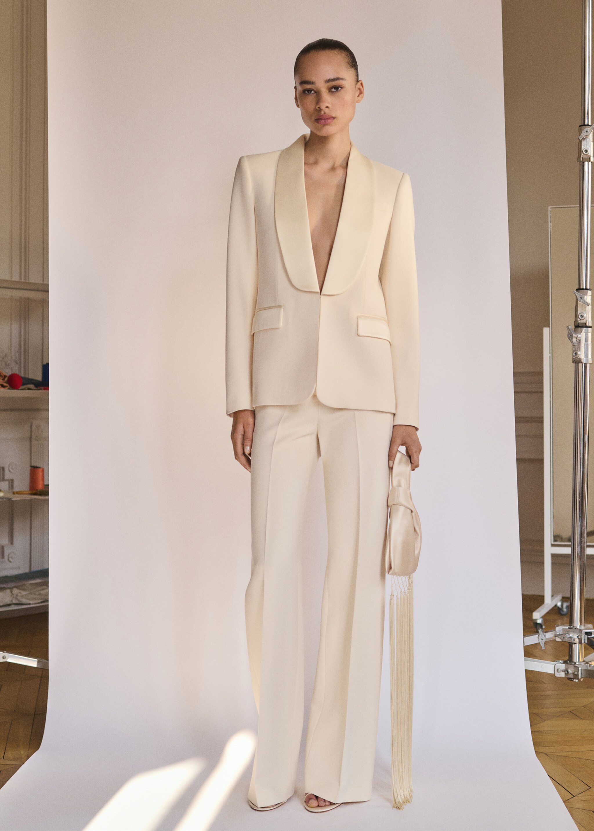 Straight-fit suit trousers - General plane