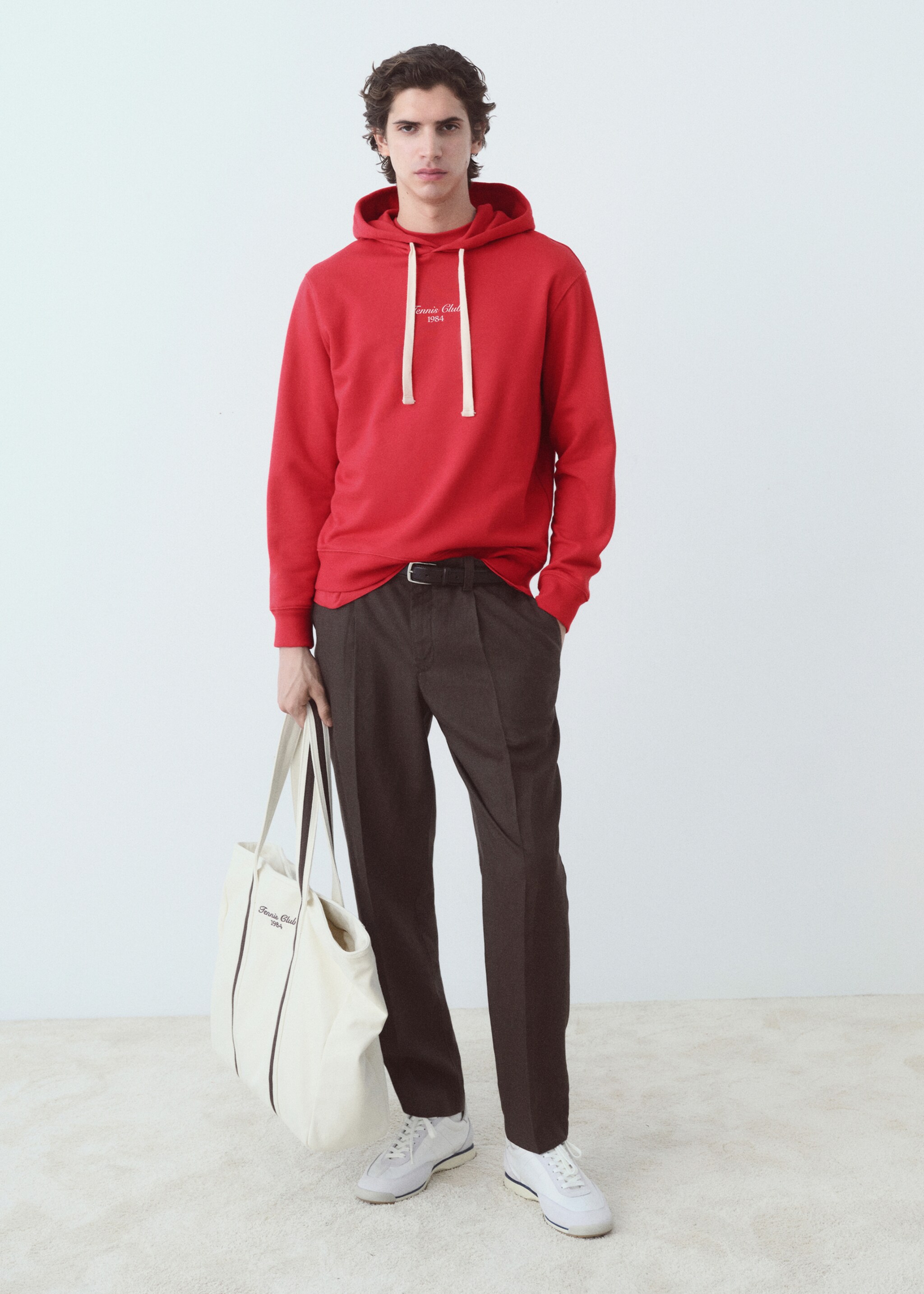 เสื้อสเวตเชิ้ตข้อความมีฮู้ดผ้าฝ้าย - เครื่องบินทั่วไป