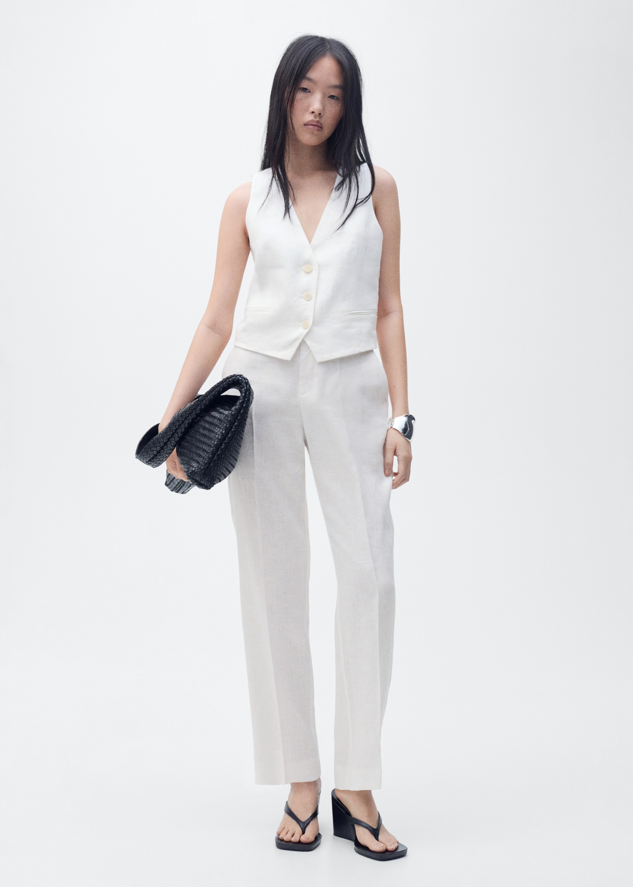 Linen suit waistcoat - General plane