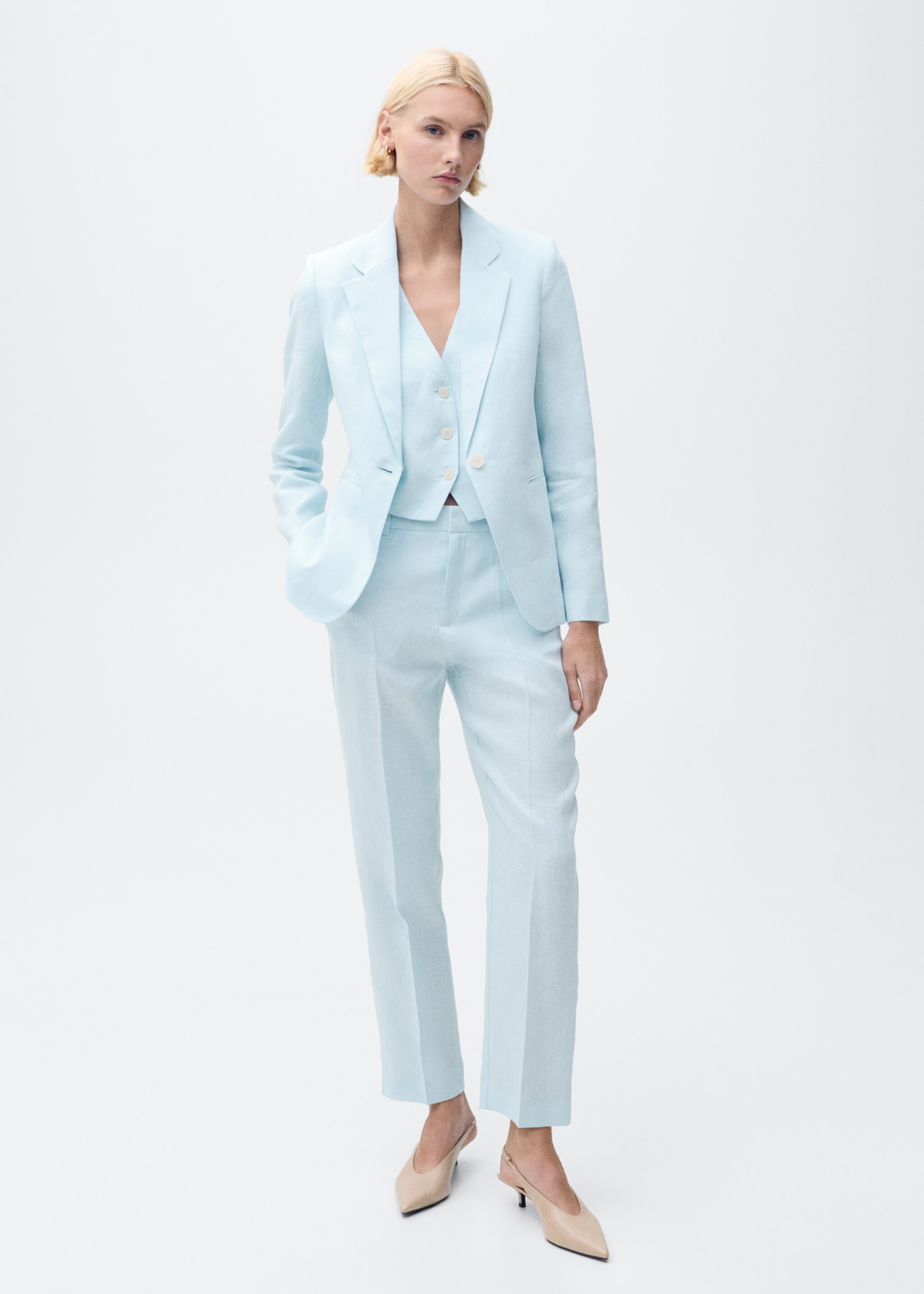 Linen suit waistcoat - General plane