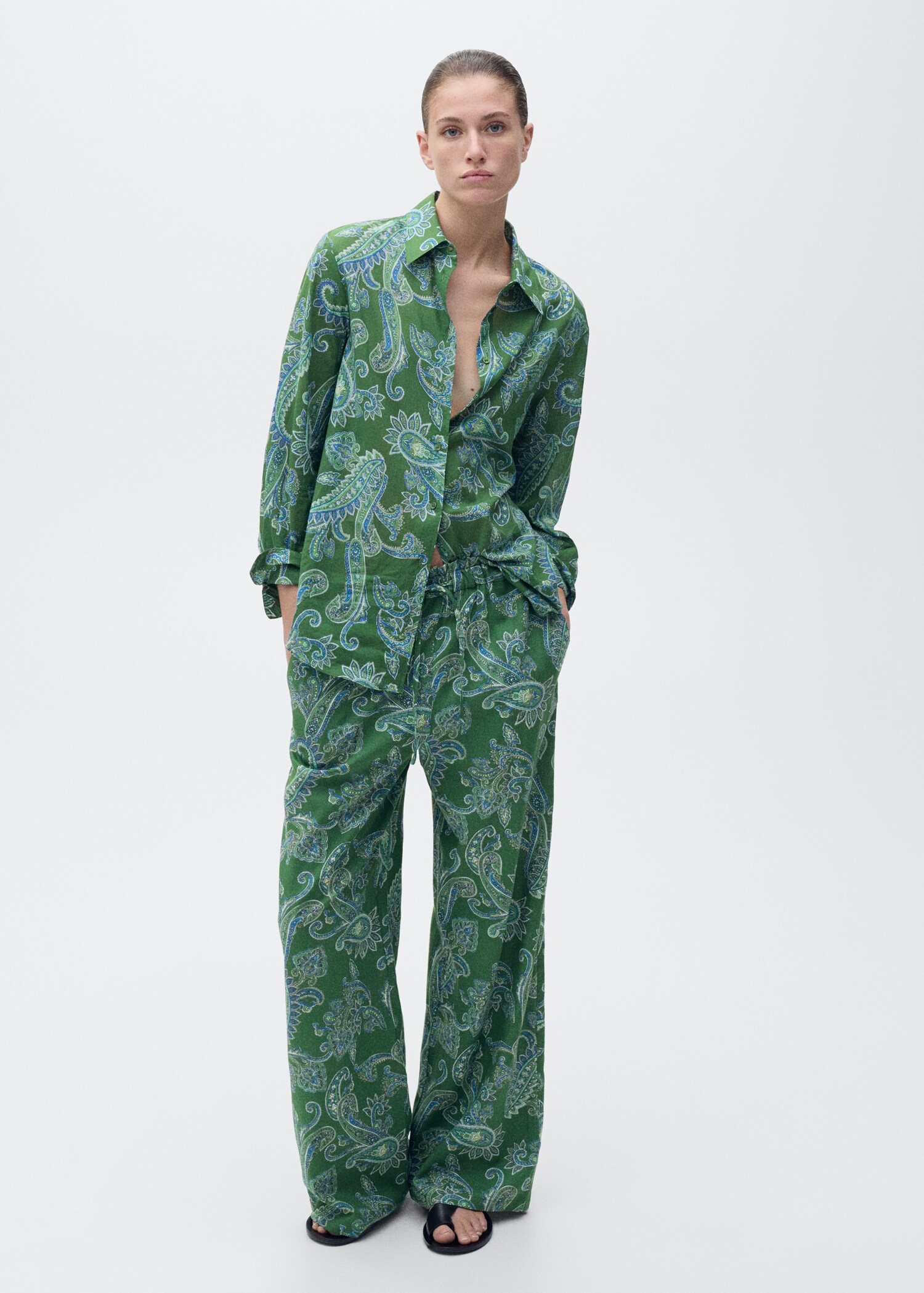 Camicia cotone paisley - Piano generale