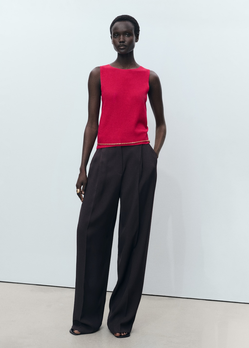 Fine ribbed knit top - Women | MANGO USA