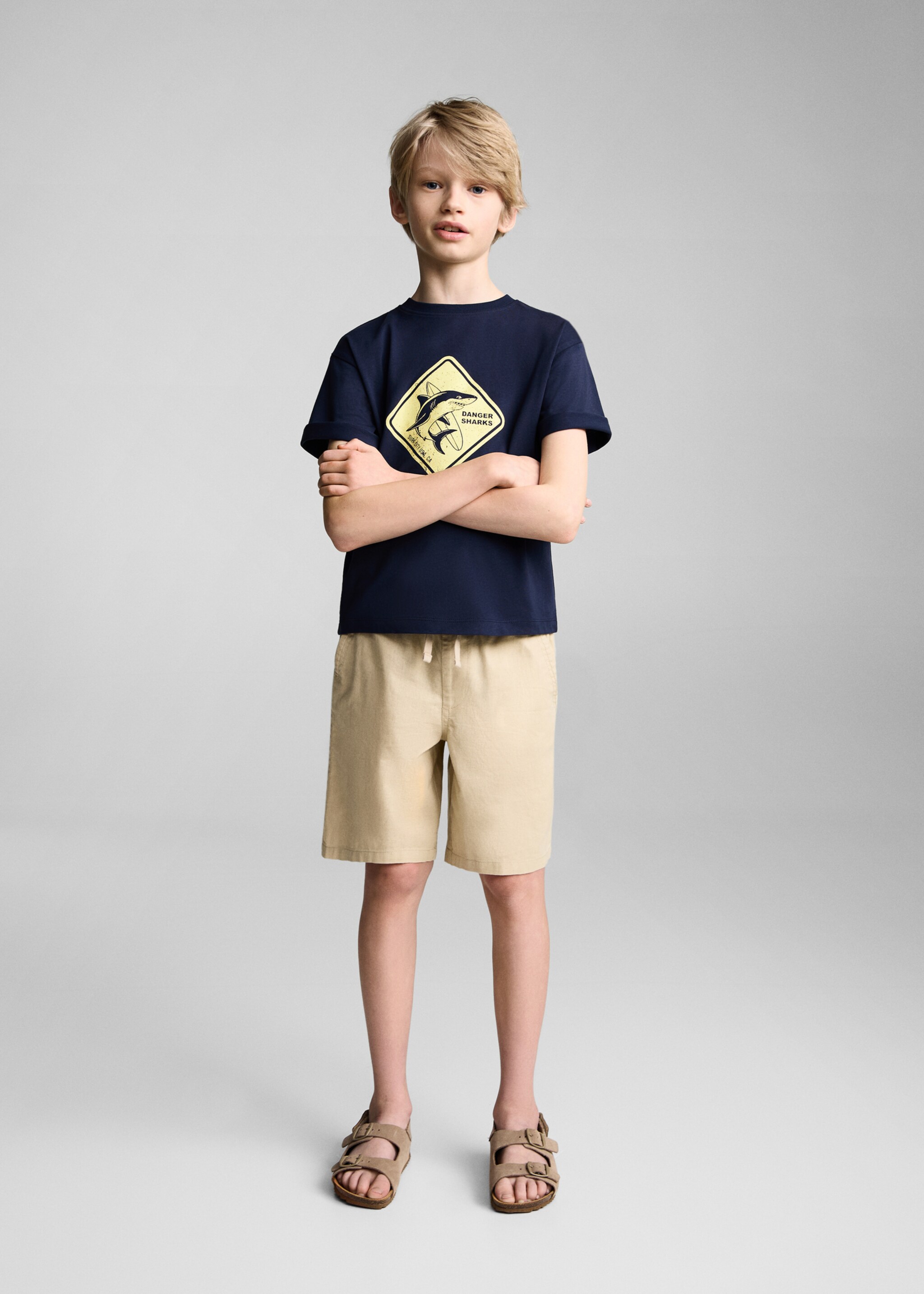 Short-sleeved printed t-shirt - General plane