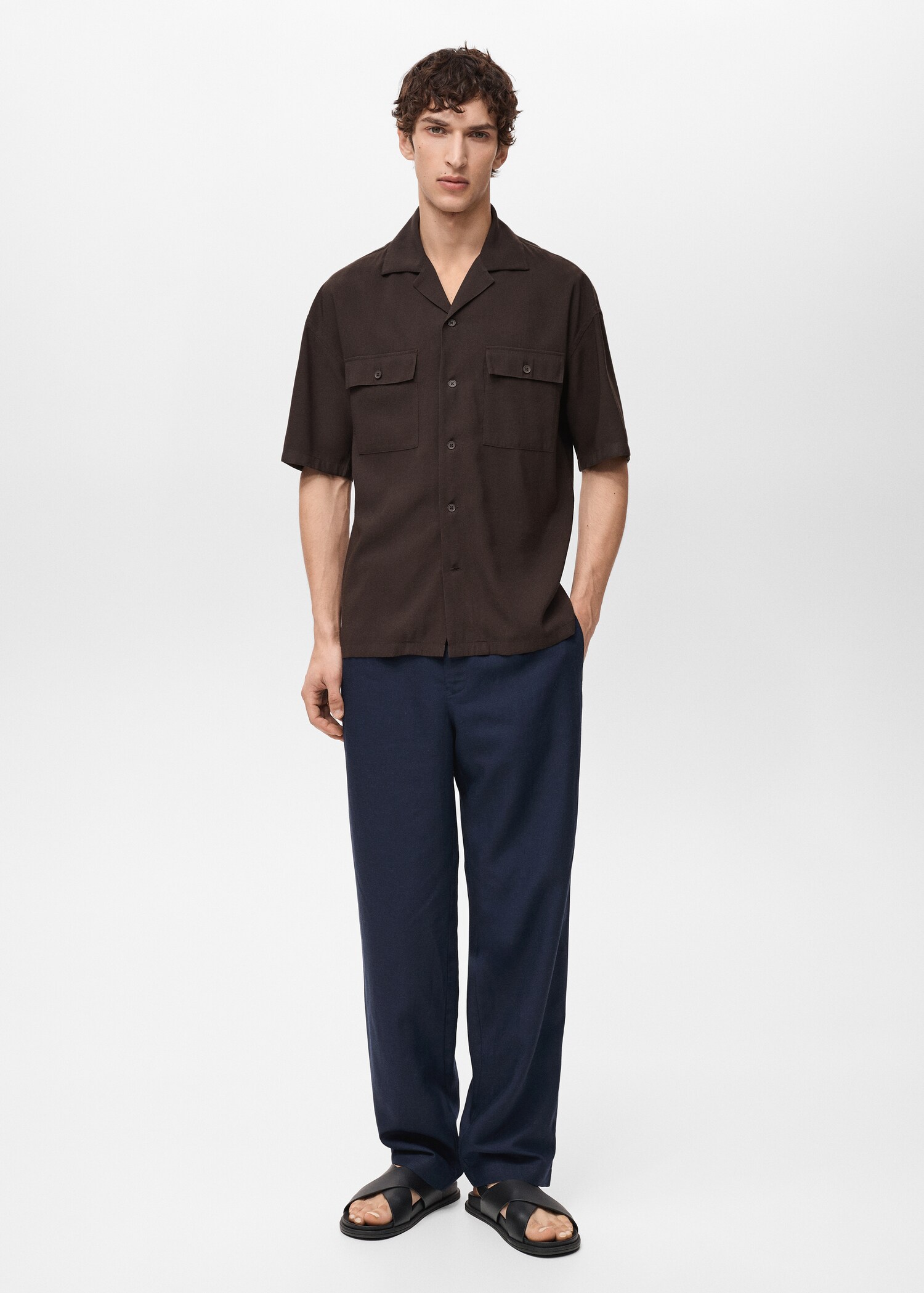 Viscose shirt with pockets - General plane