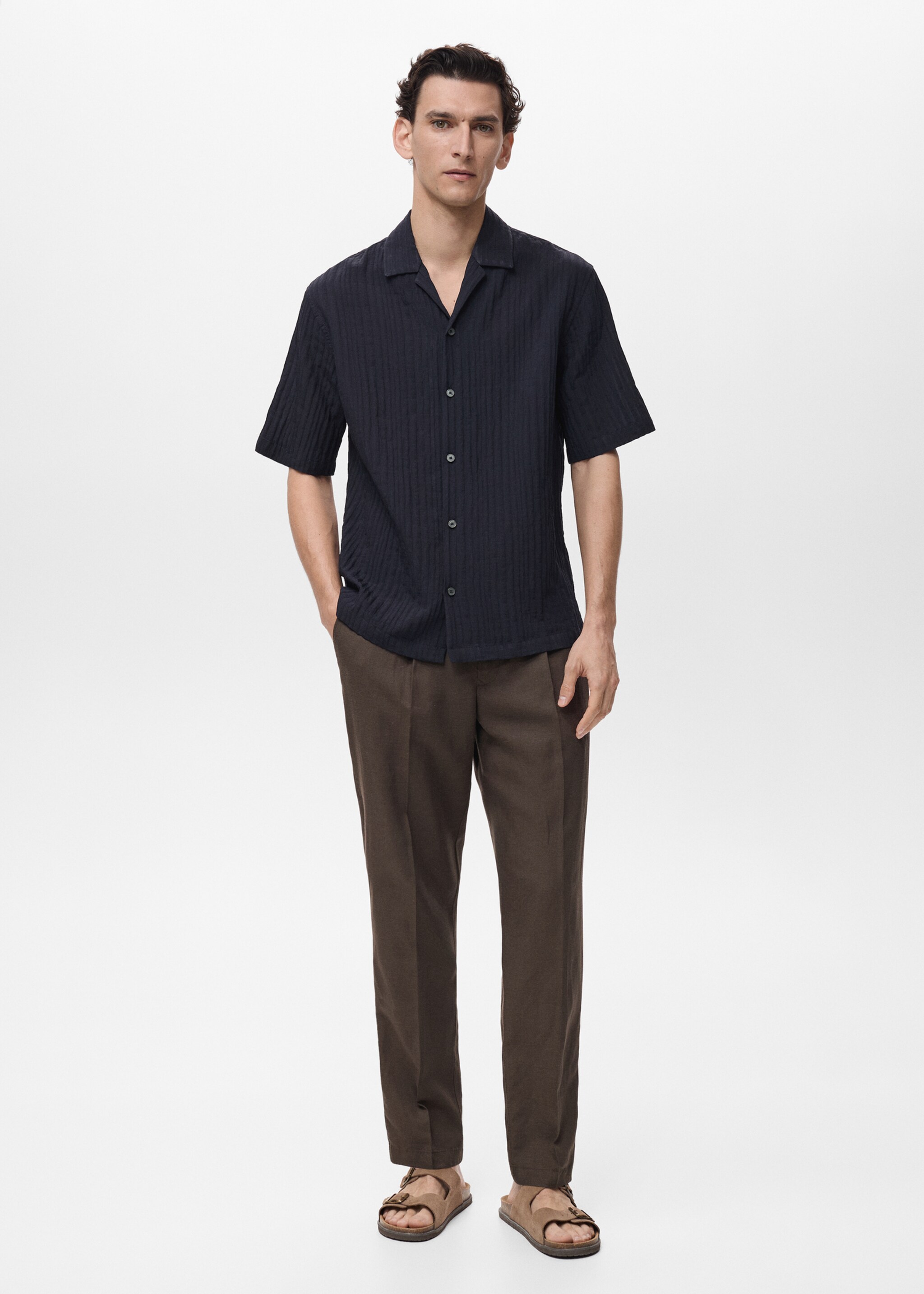 Chemise structurée rayures - Plan général